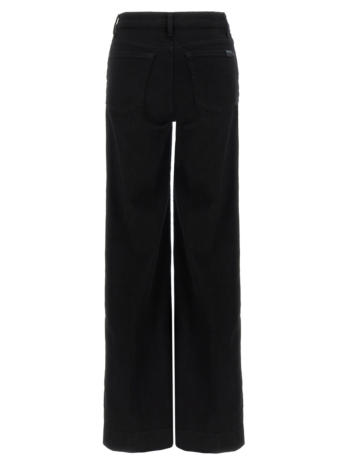 7 For All Mankind Schwarze Baumwoll-Schlagjeans