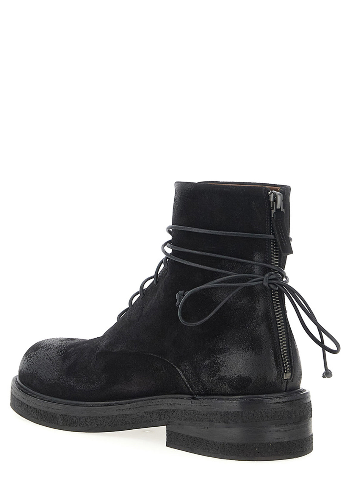 Marsell Schwarze Chelsea Boots aus Baumwolle