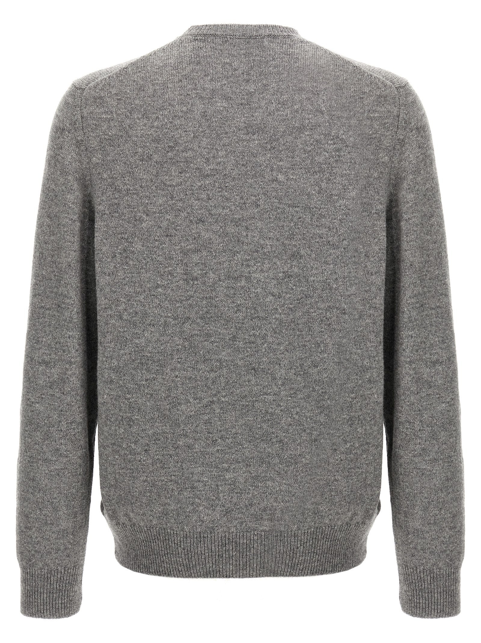 ZANONE Grauer Cardigan aus reiner Schurwolle