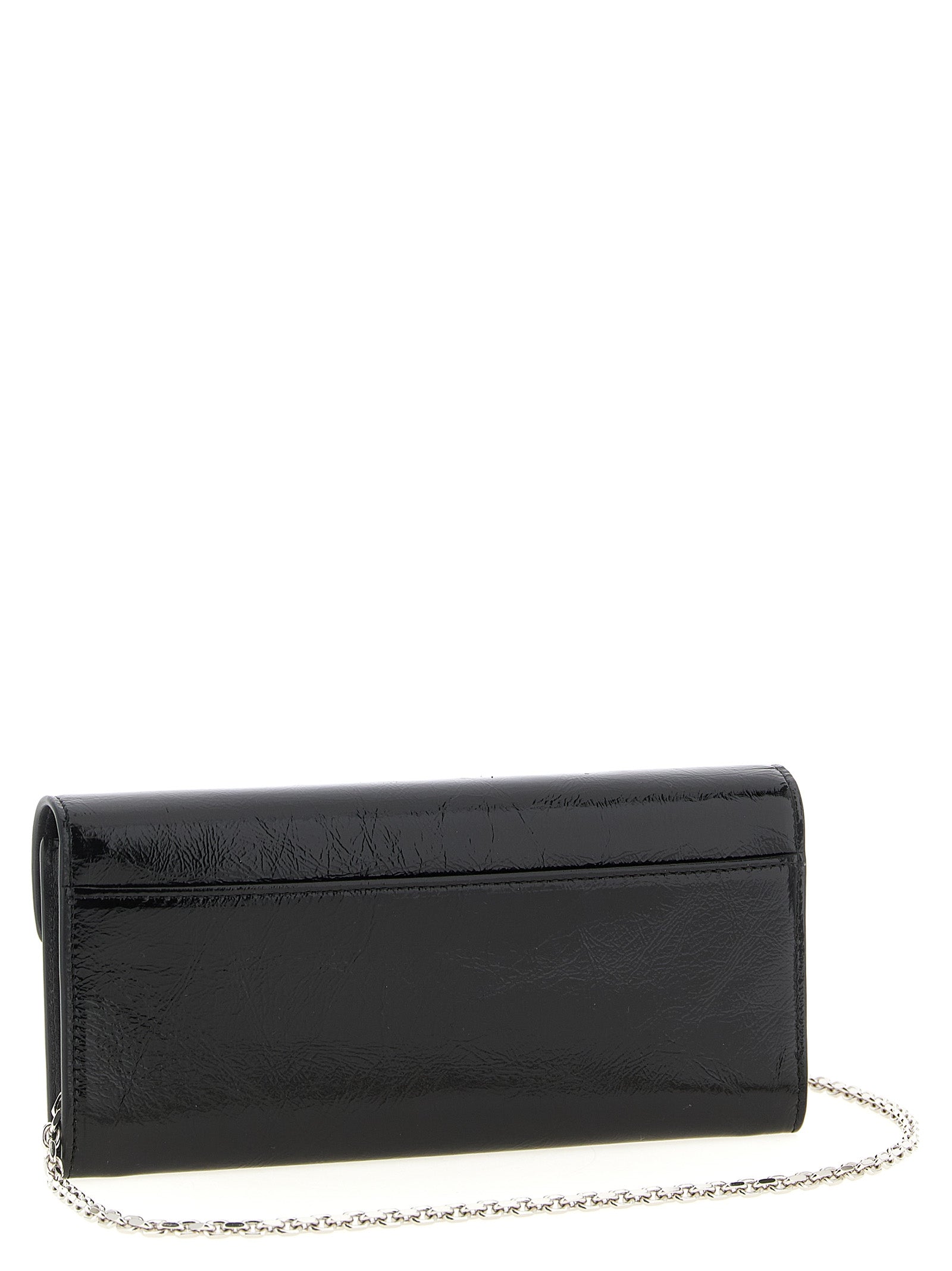 Roger Vivier Schwarzer Kalbsleder-Kartenetui