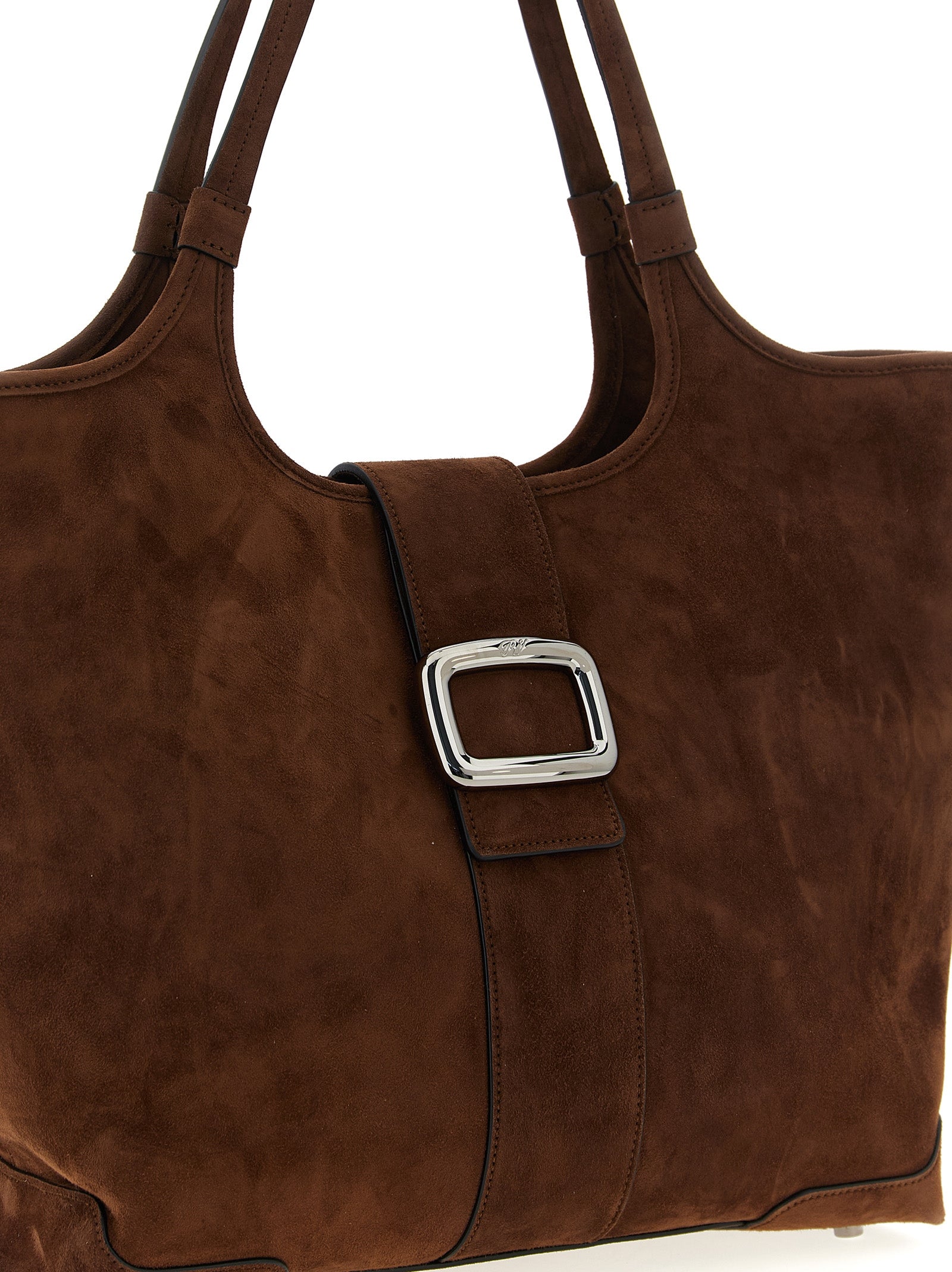 Roger Vivier Braune Ziegenleder-Tasche