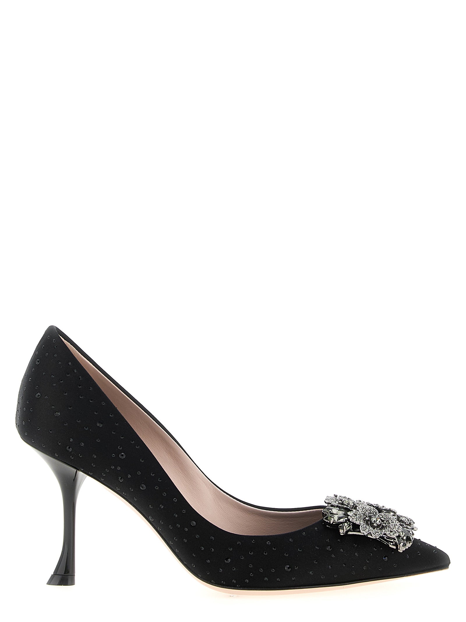 Roger Vivier Schwarze Pumps aus Viskose mit hohem Absatz