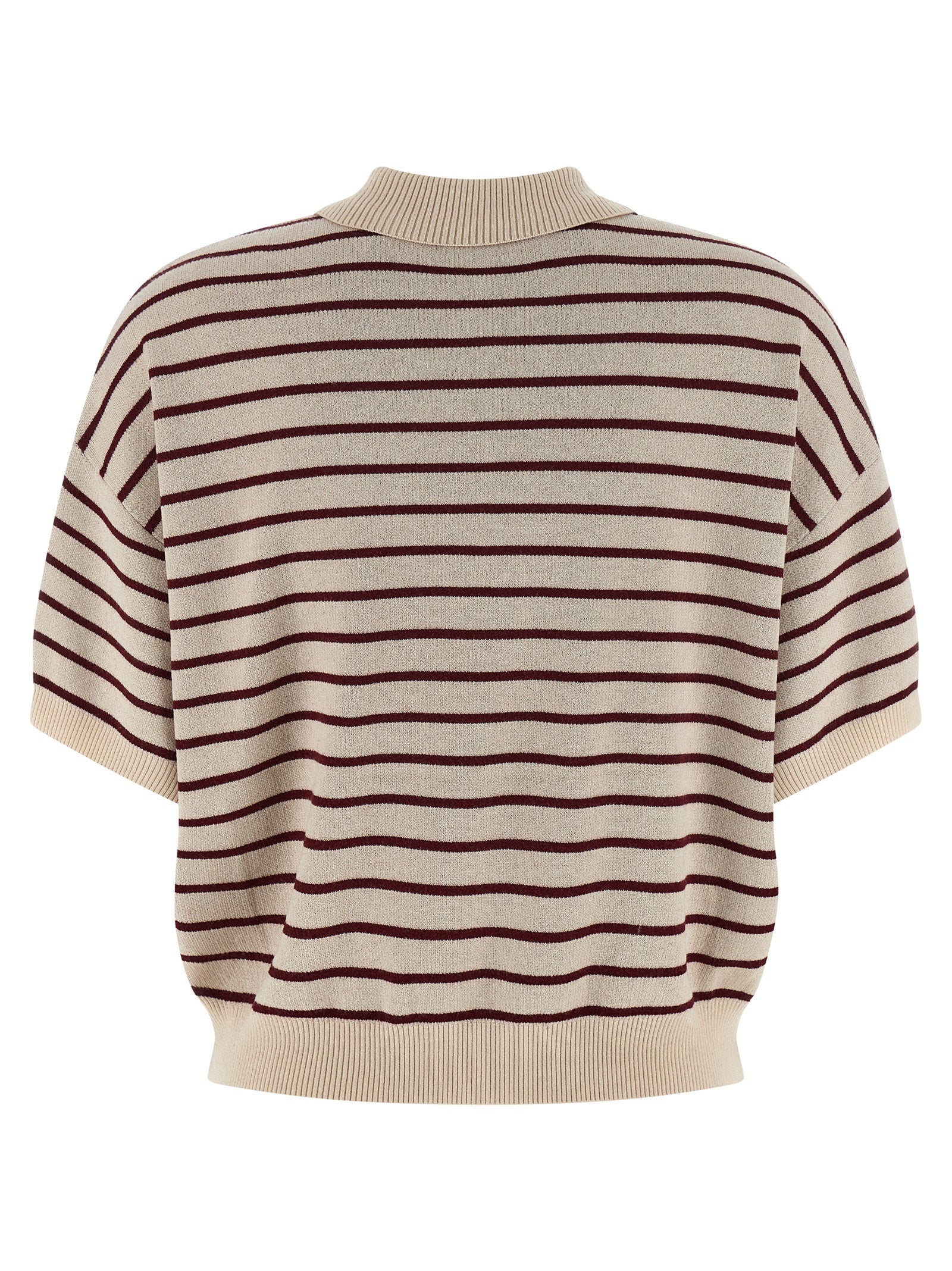 ROTATE BIRGER CHRISTENSEN Mehrfarbiges Mohair-Poloshirt