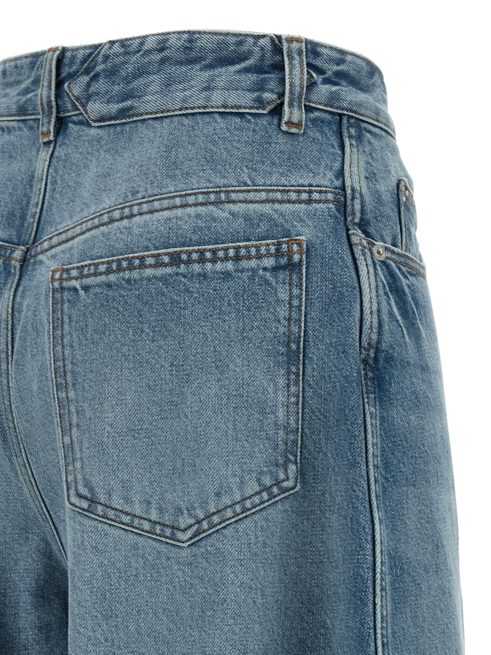 Jacquemus Blaue High-Waist Jeans aus Baumwolle