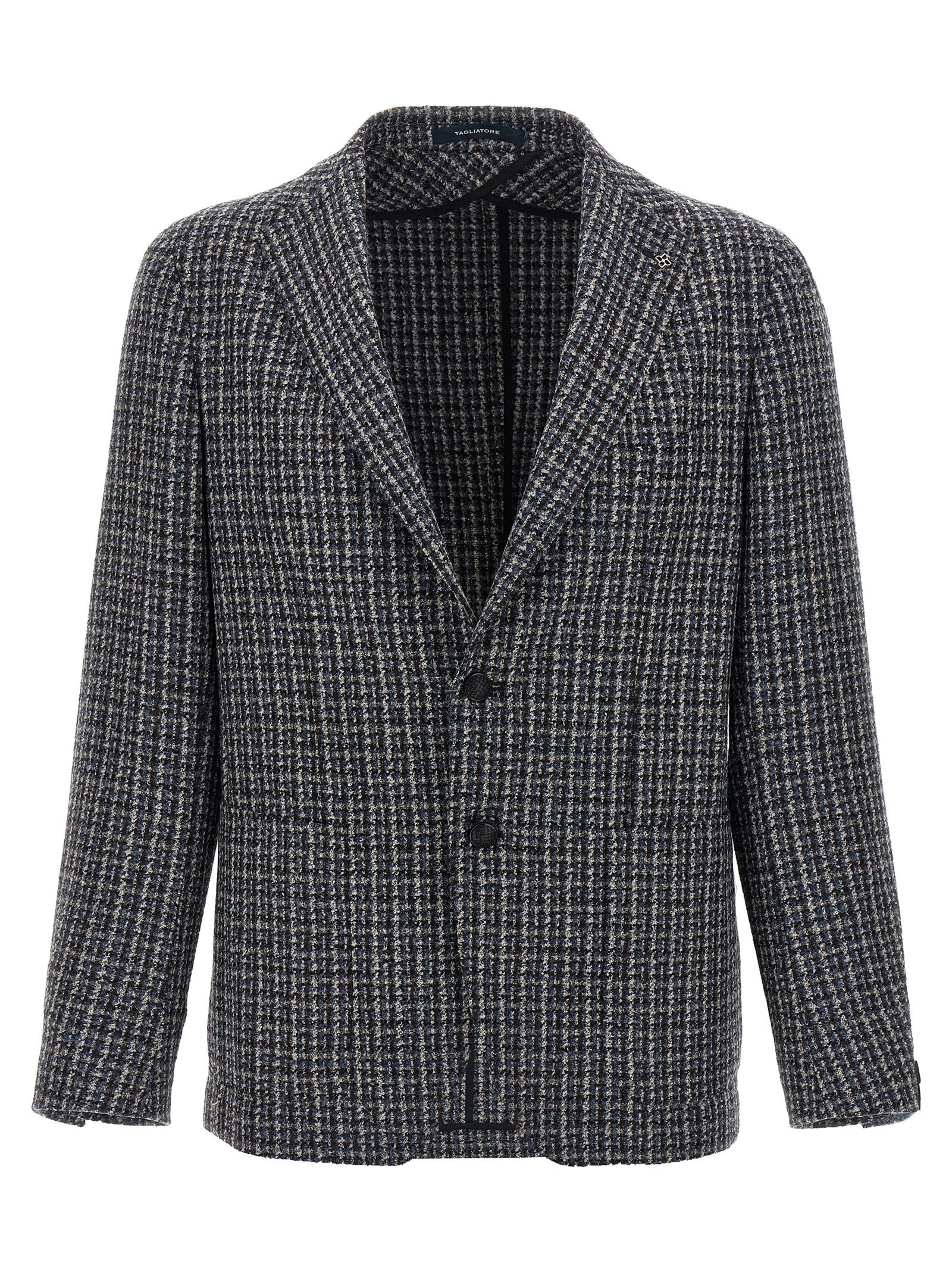 Tagliatore Mehrfarbiger Blazer aus reiner Schurwolle