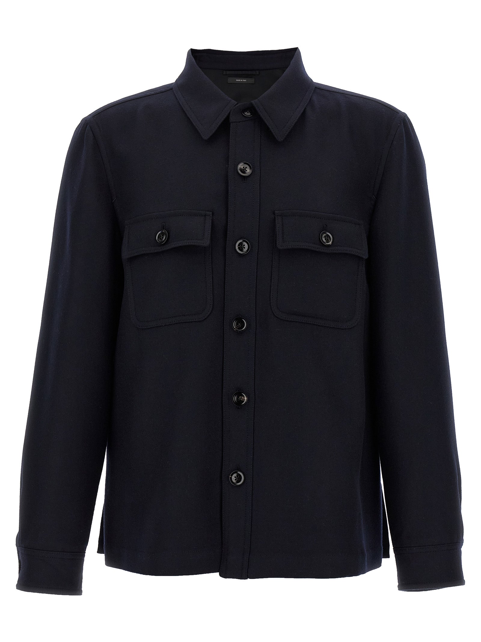 Tom Ford Blaue Wollbluse