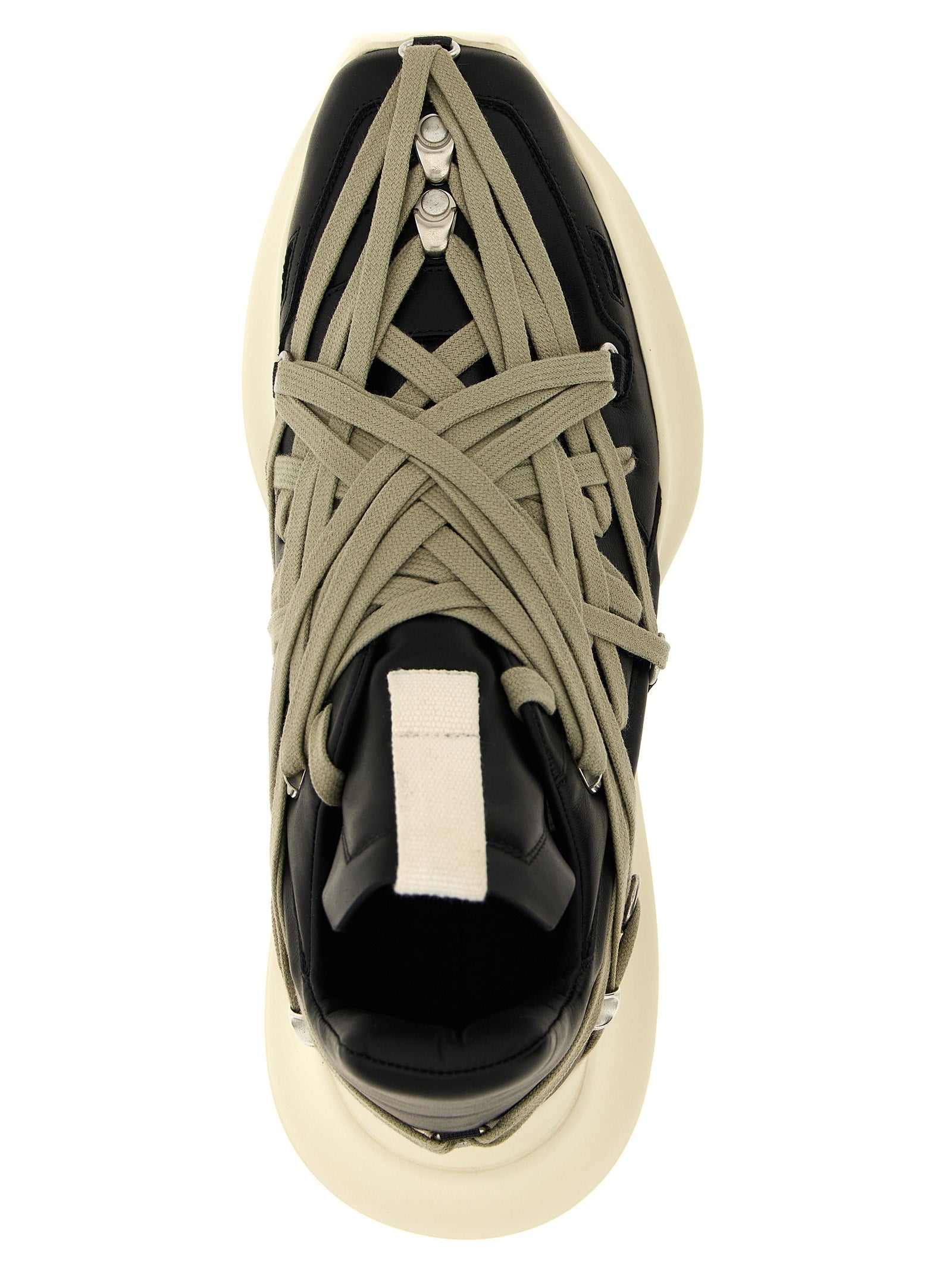 Rick Owens Schwarze Kalbsleder-Sneaker