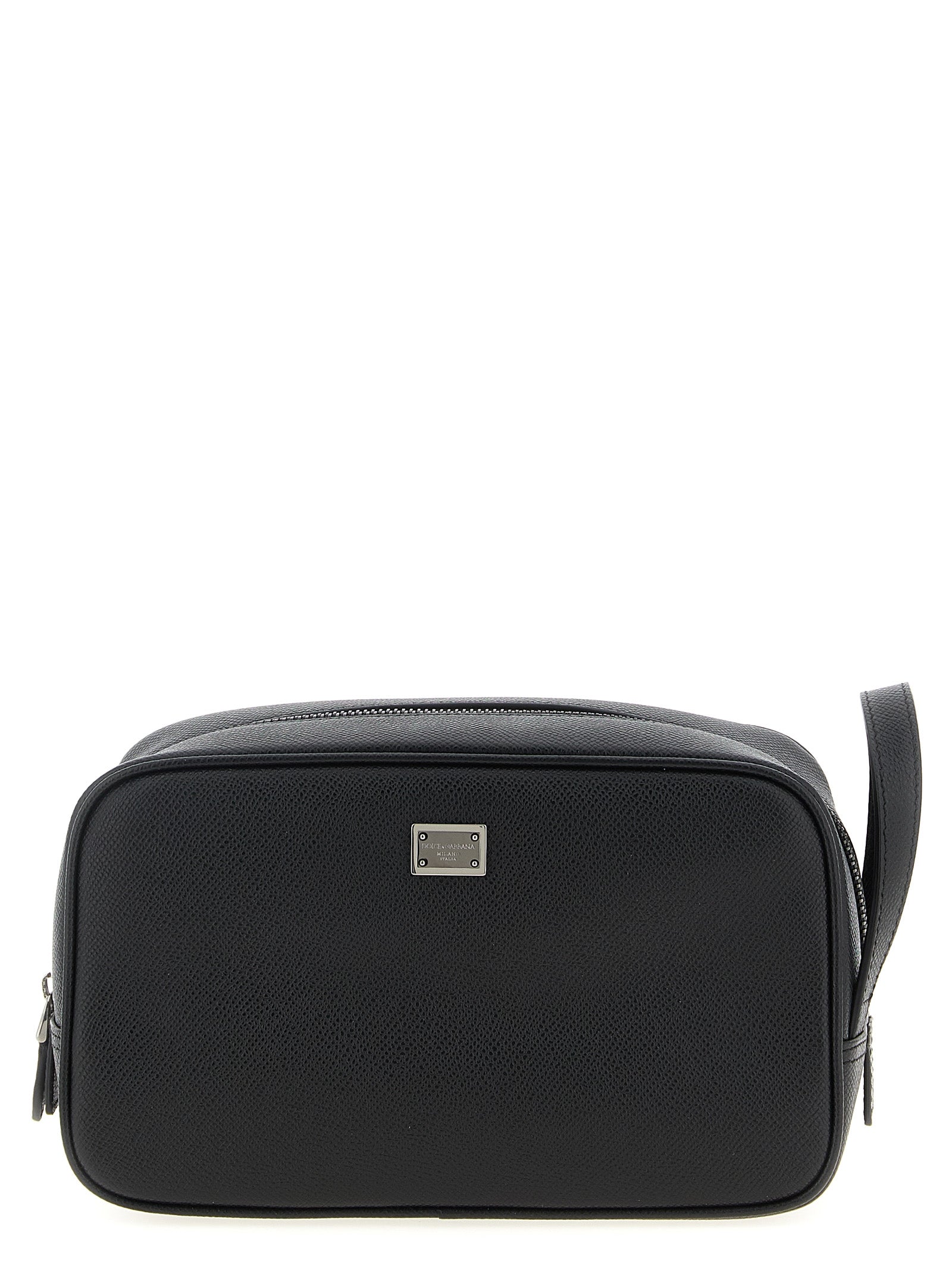 Dolce & Gabbana Schwarze Kalbsleder-Geldbörse
