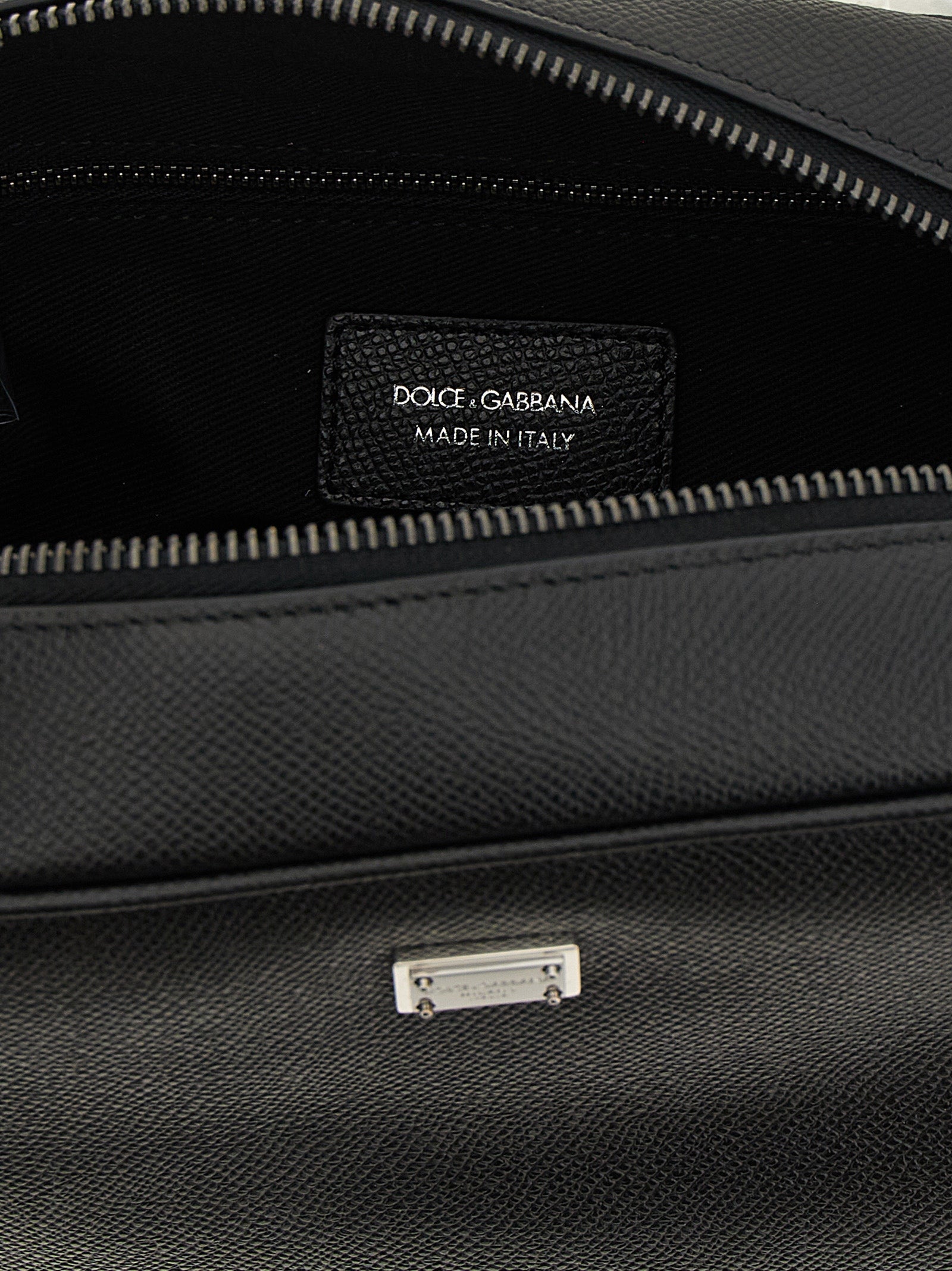 Dolce & Gabbana Schwarze Kalbsleder-Geldbörse