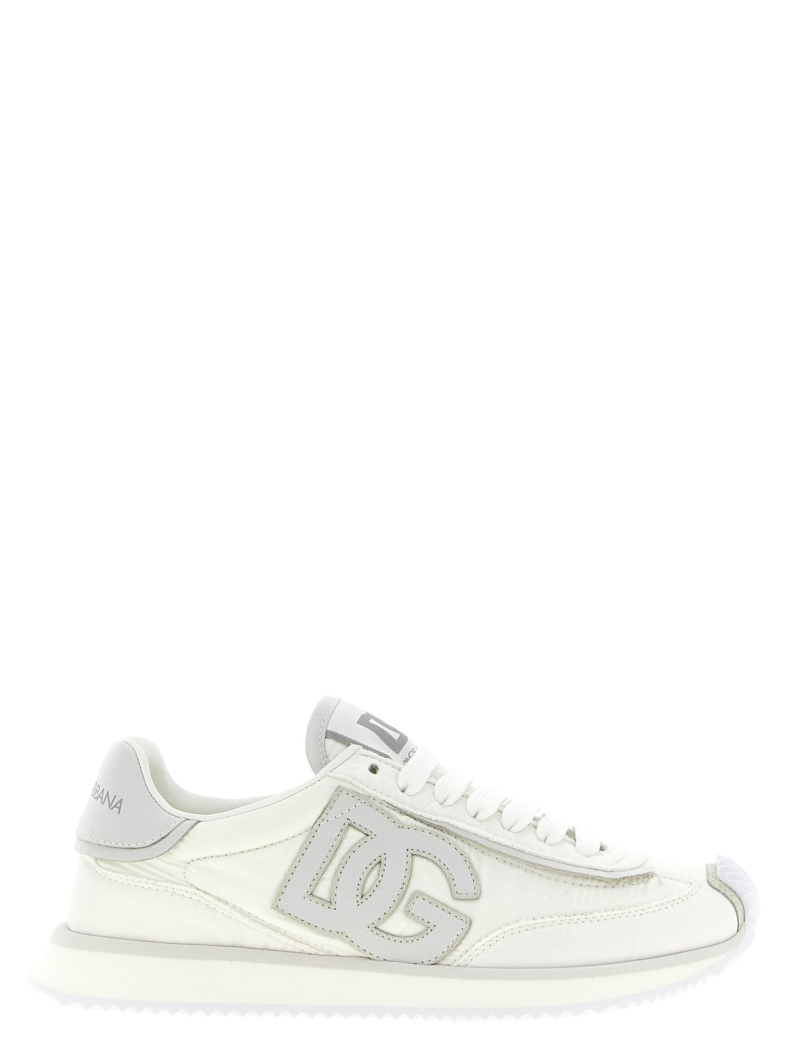 Dolce & Gabbana Weiße Sneaker aus Polyester im Athletic-Stil