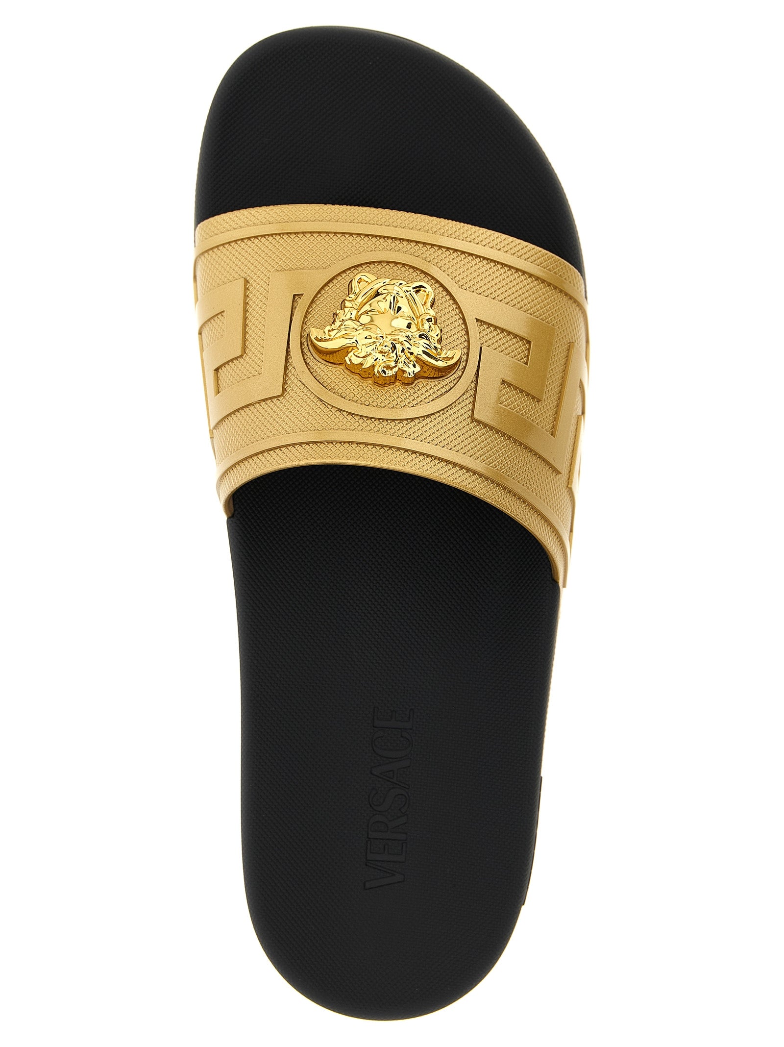 Versace Goldene Glass-Slipper