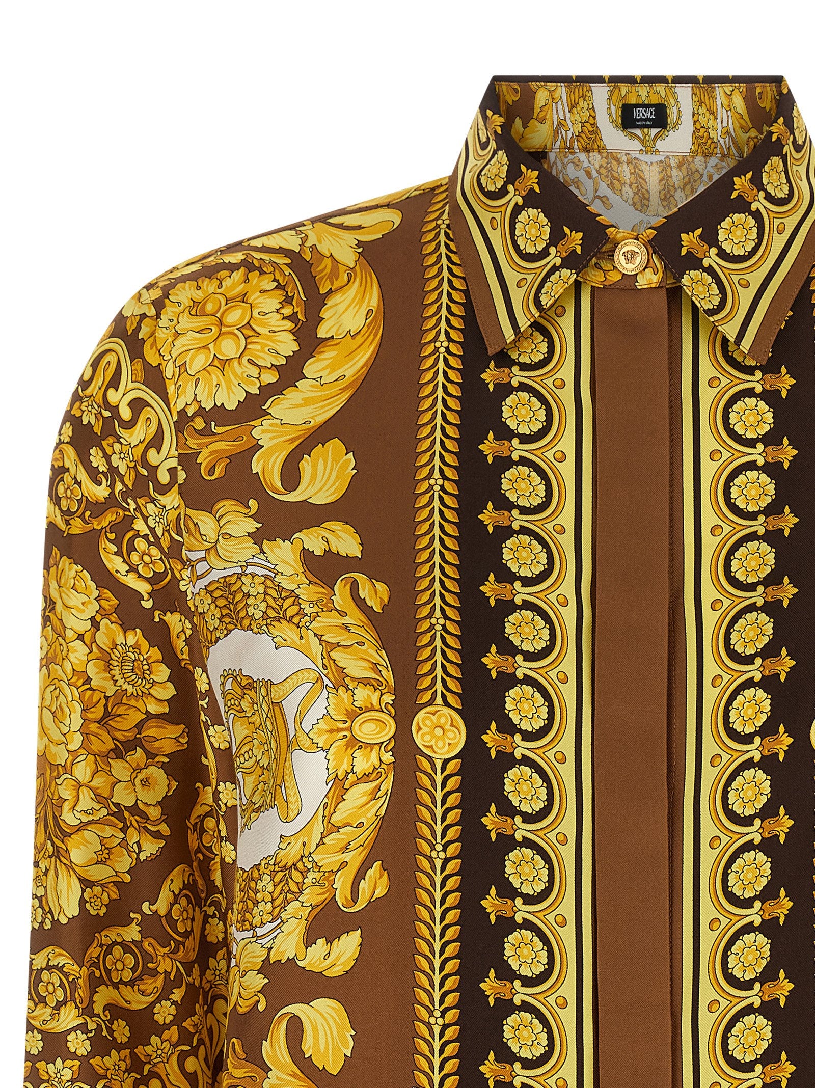 Versace Seidenbluse in Gold