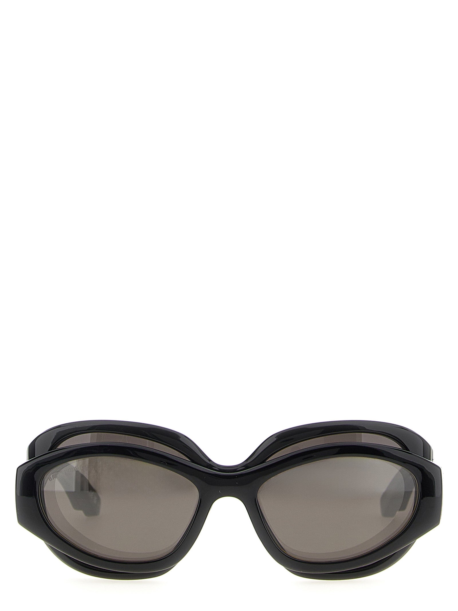 Balenciaga Schwarze Sonnenbrille aus Polyamid