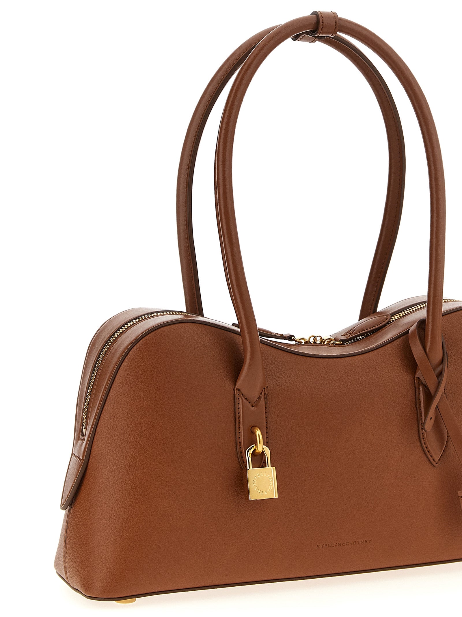 Stella McCartney Schultertasche aus braunem Polyamid