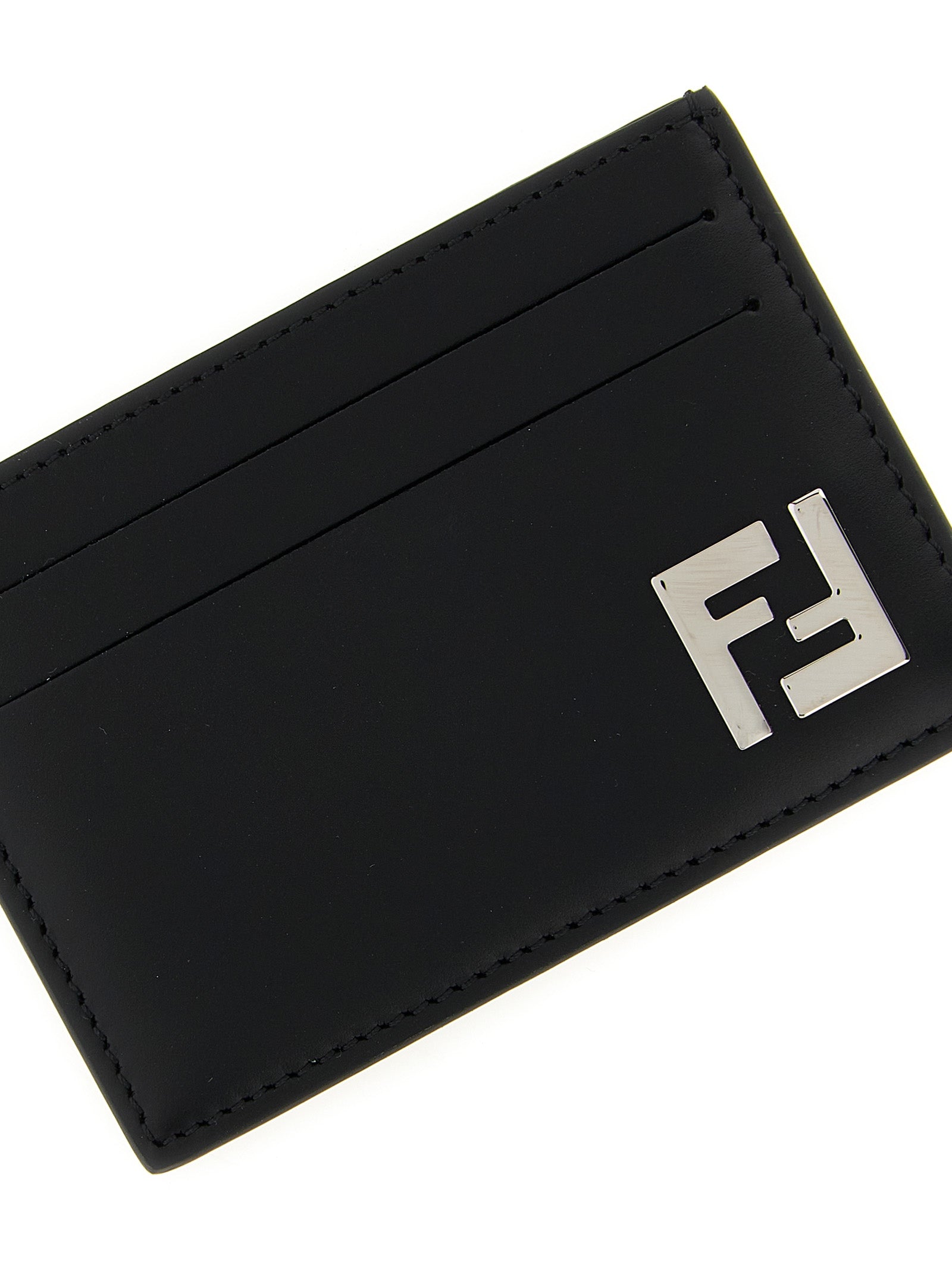 Fendi Schwarzer Kalbsleder-Kartenetui