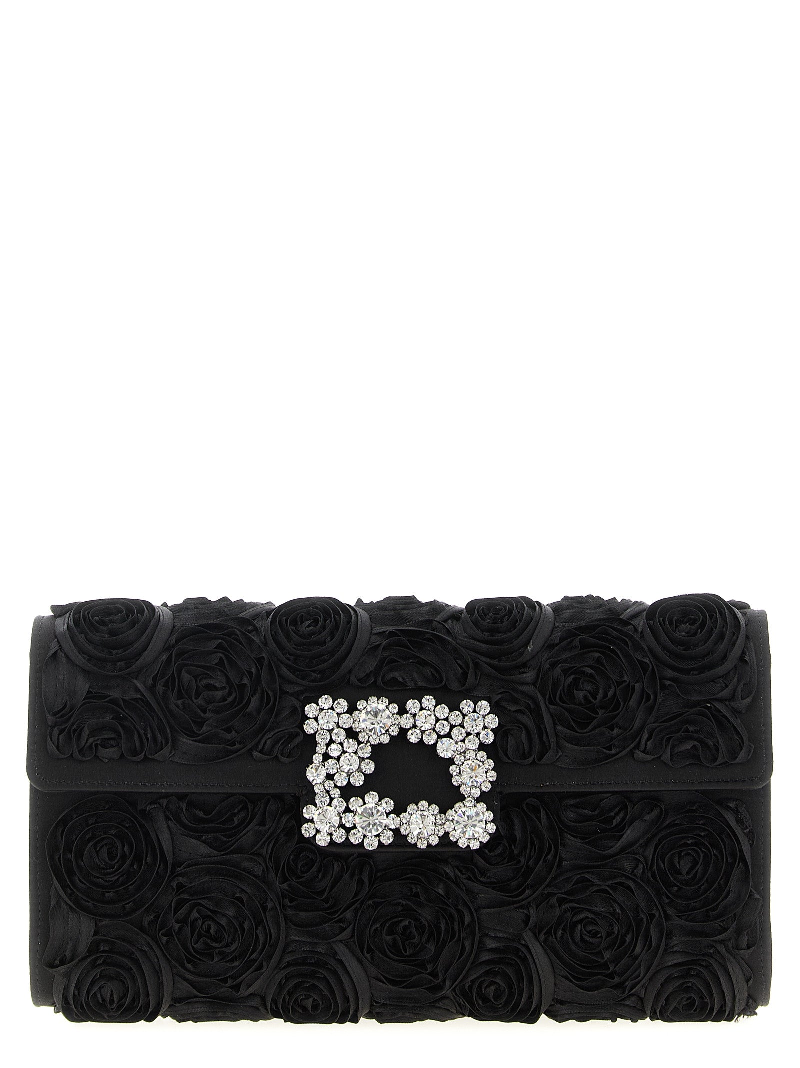 Roger Vivier Schwarze Clutch aus Viskose