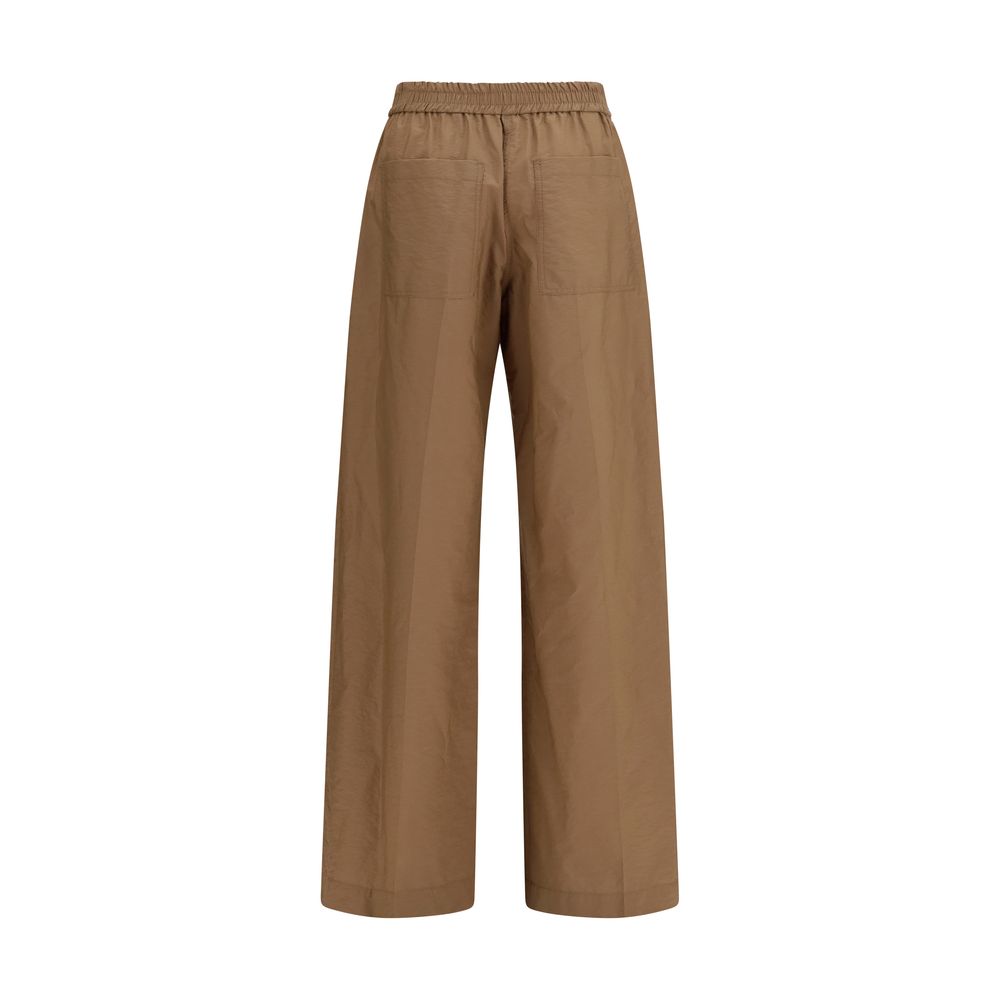 Brunello Cucinelli Braune Baumwollhose für die Freizeit