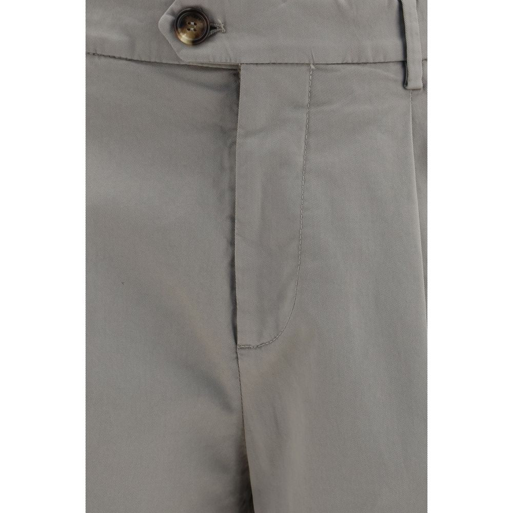 Brunello Cucinelli Zweifarbige Baumwoll-Chino-Hose
