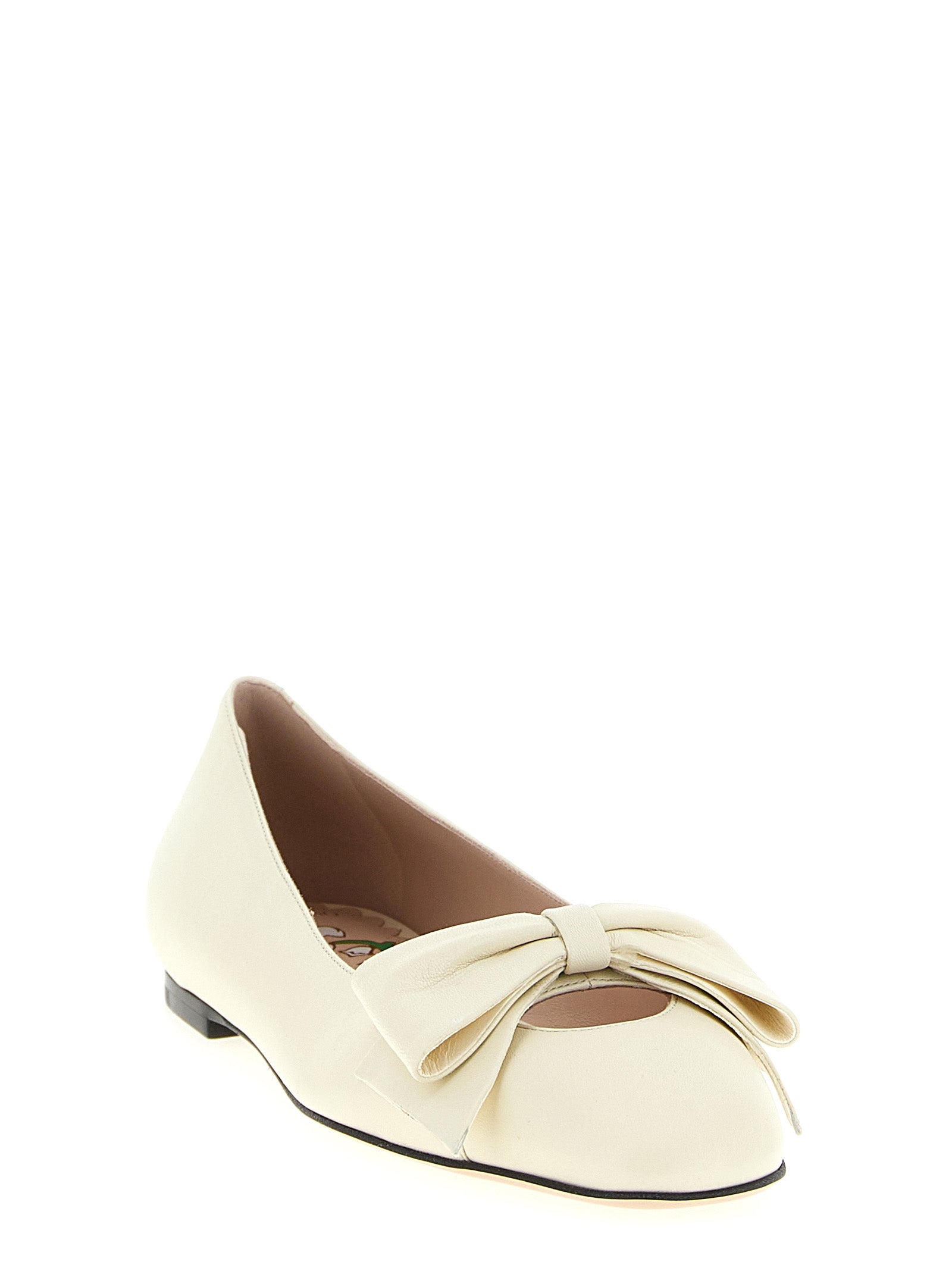 Valentino Garavani Weiße Ballerinas aus Leder