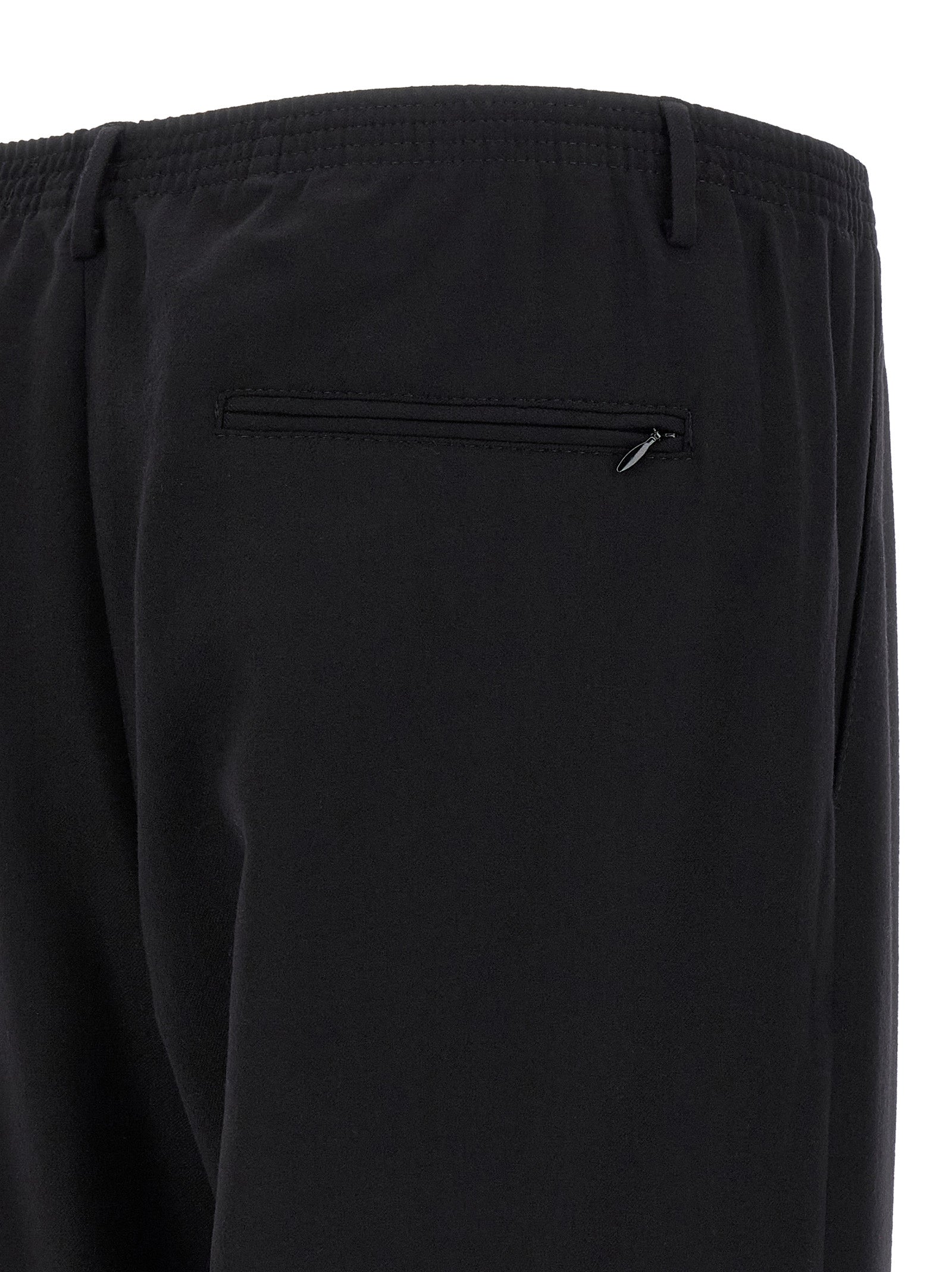 CELLAR DOOR Schwarze Woll-Freizeithose