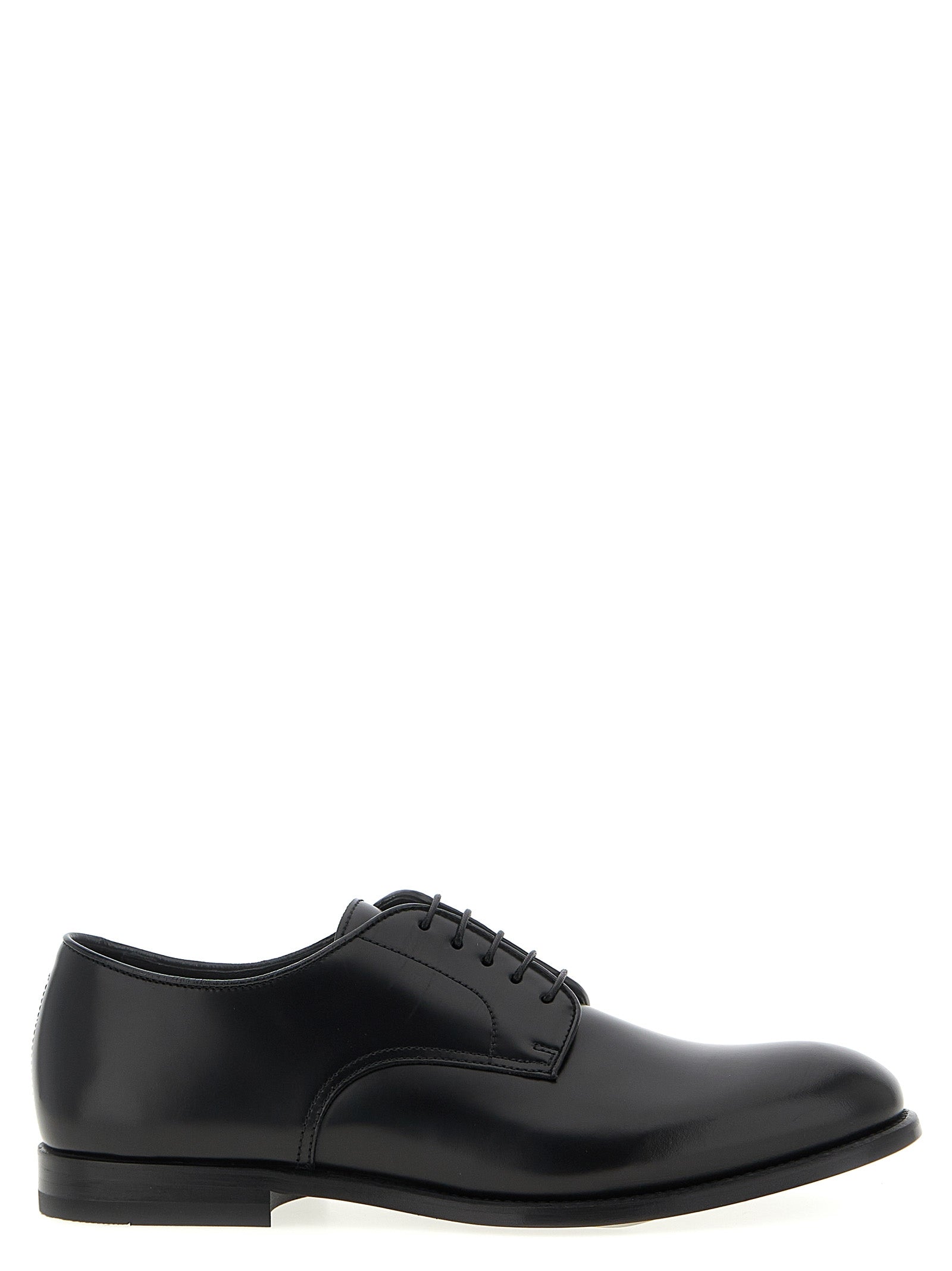 Doucal's Schwarze Oxford- und Derby-Schuhe aus Kalbsleder