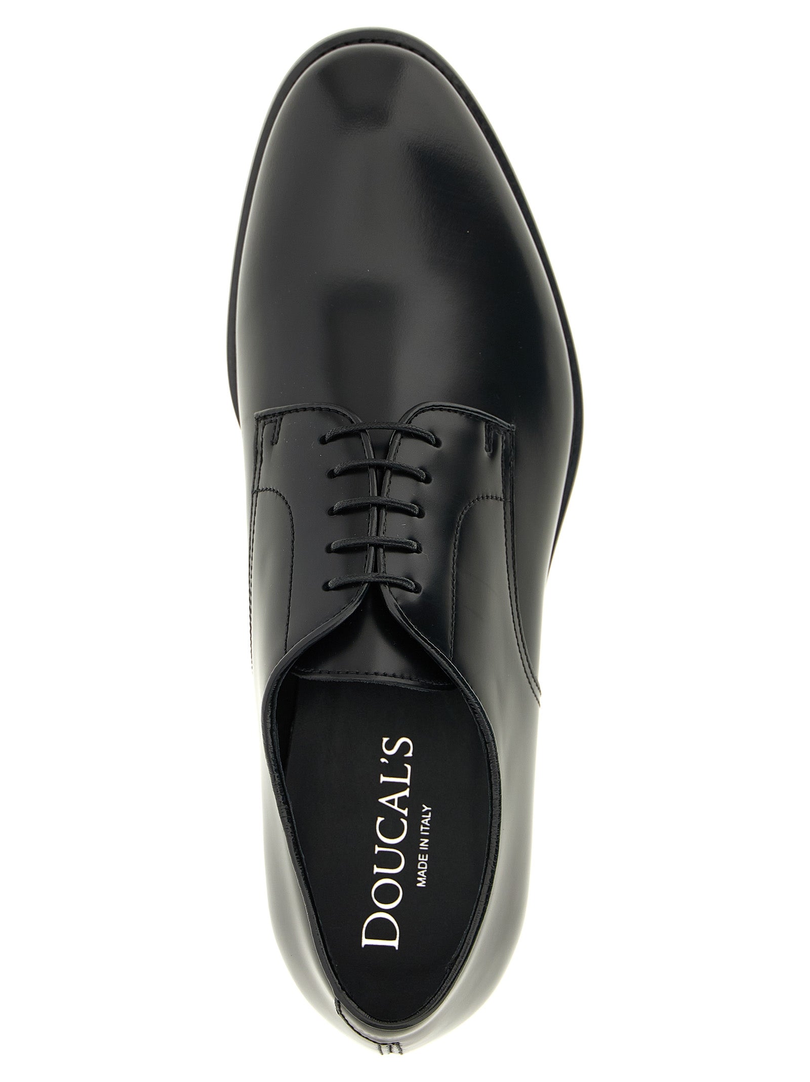Doucal's Schwarze Oxford- und Derby-Schuhe aus Kalbsleder