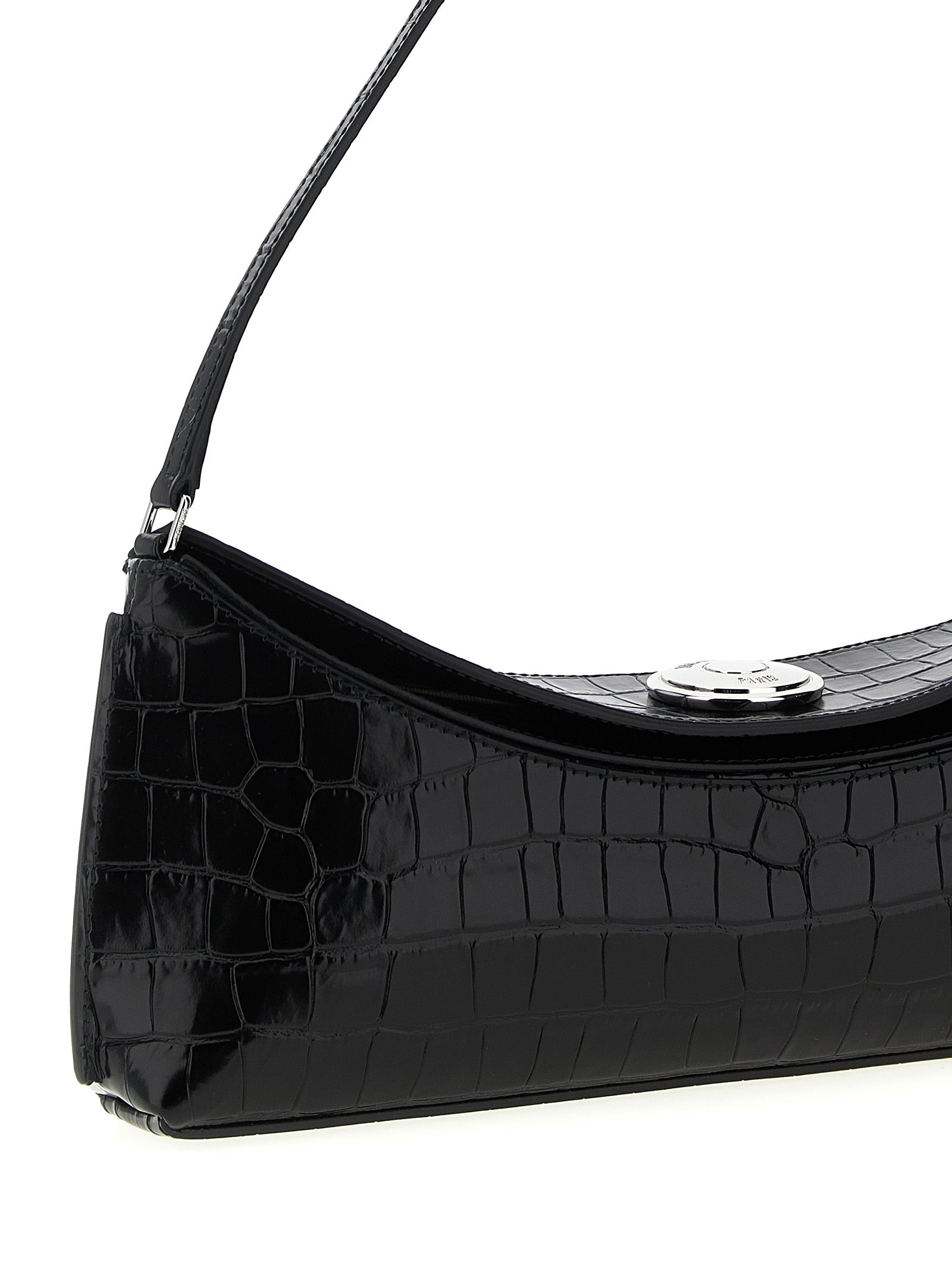 Jacquemus Schwarze Kalbsleder-Schultertasche