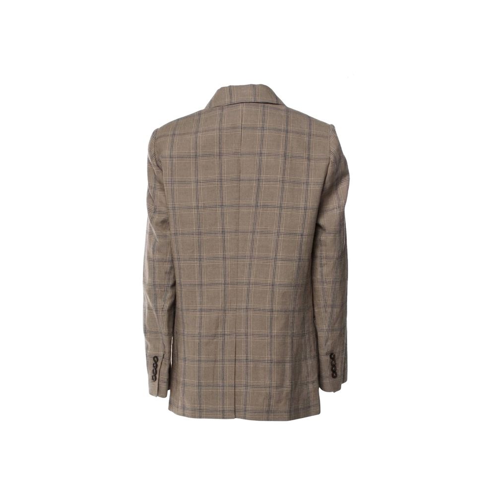 Brunello Cucinelli Brauner Leinenblazer