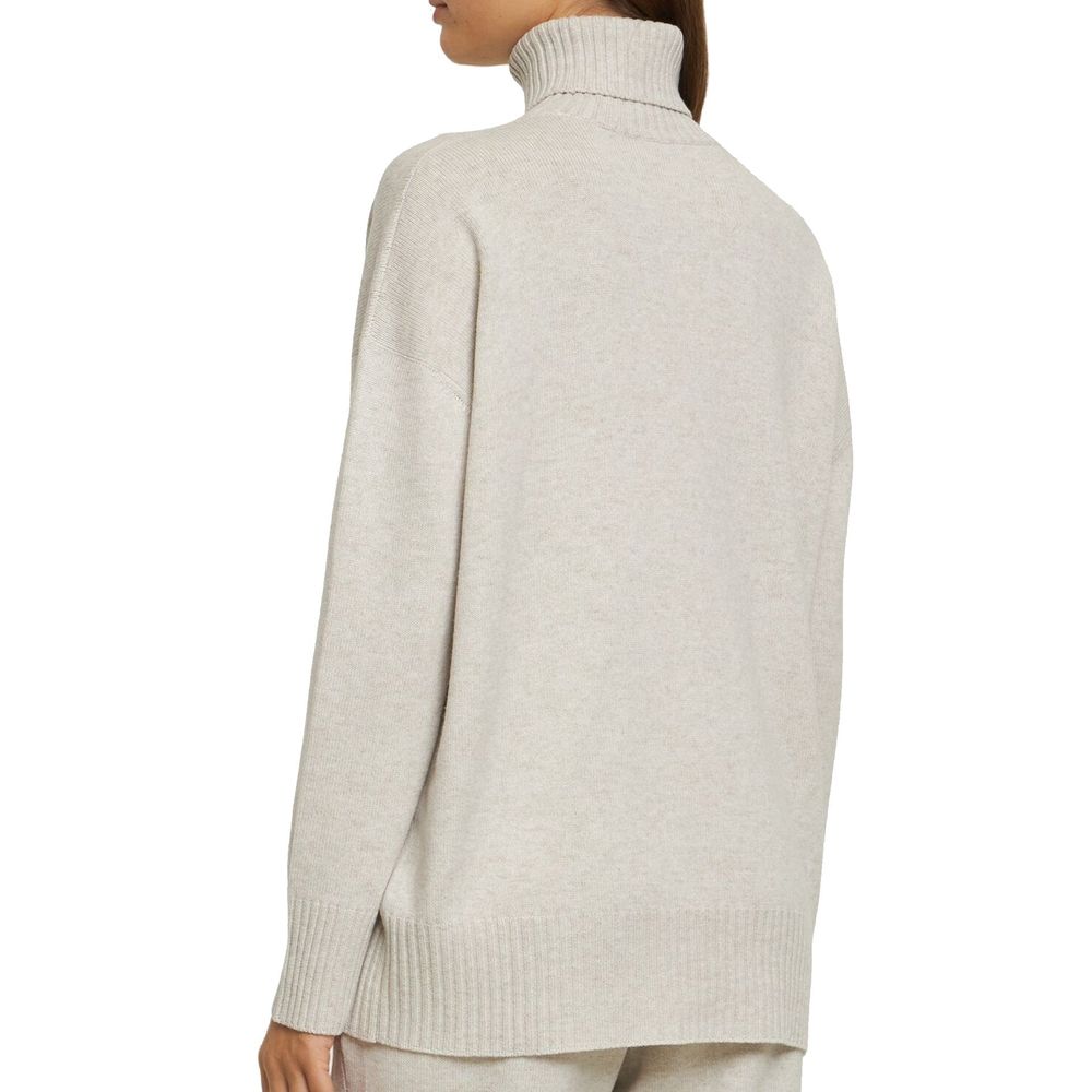 Brunello Cucinelli Beige Kaschmir-Rollkragenpullover
