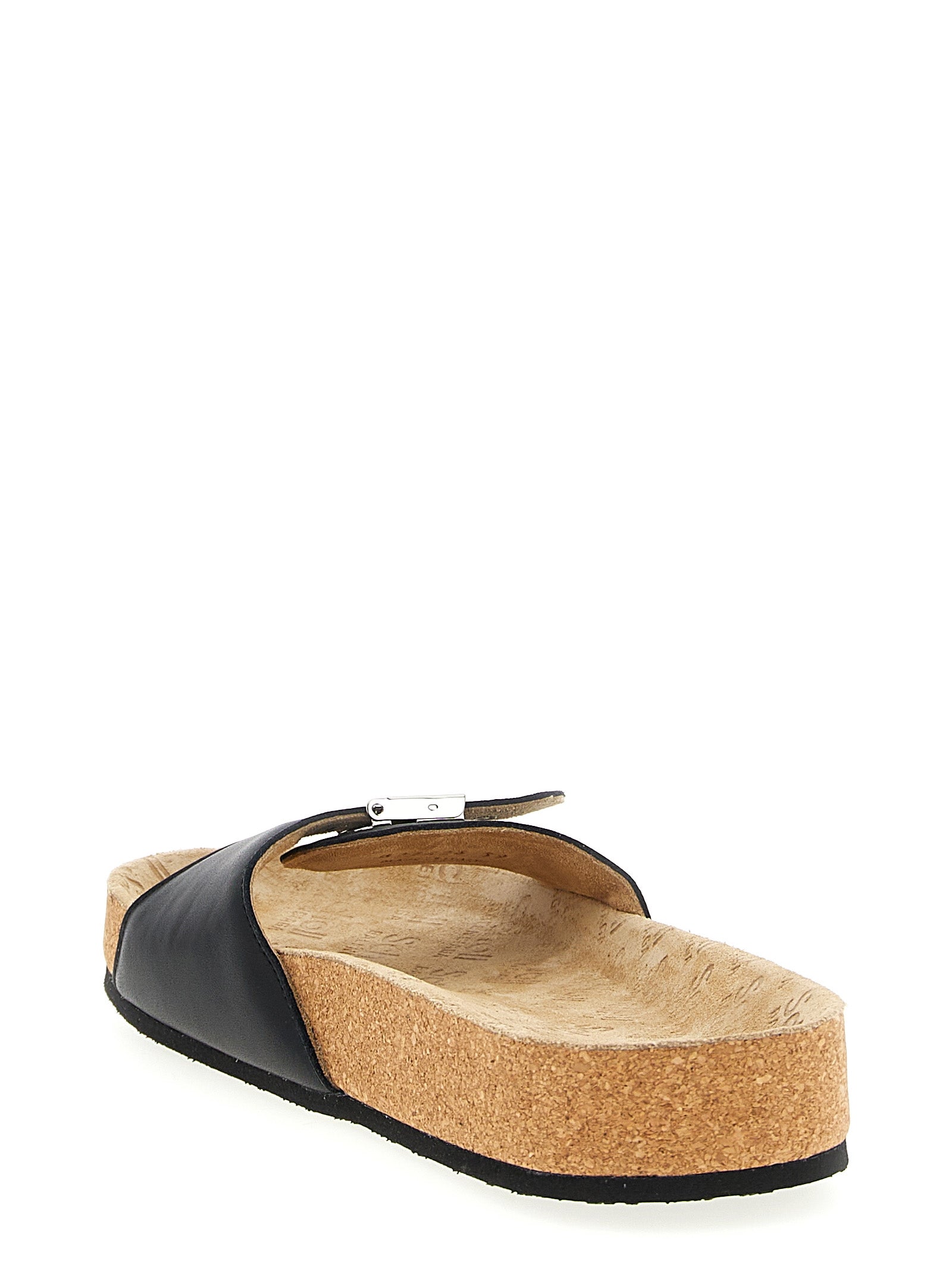 Balenciaga Schwarze Kalbsleder-Slipper