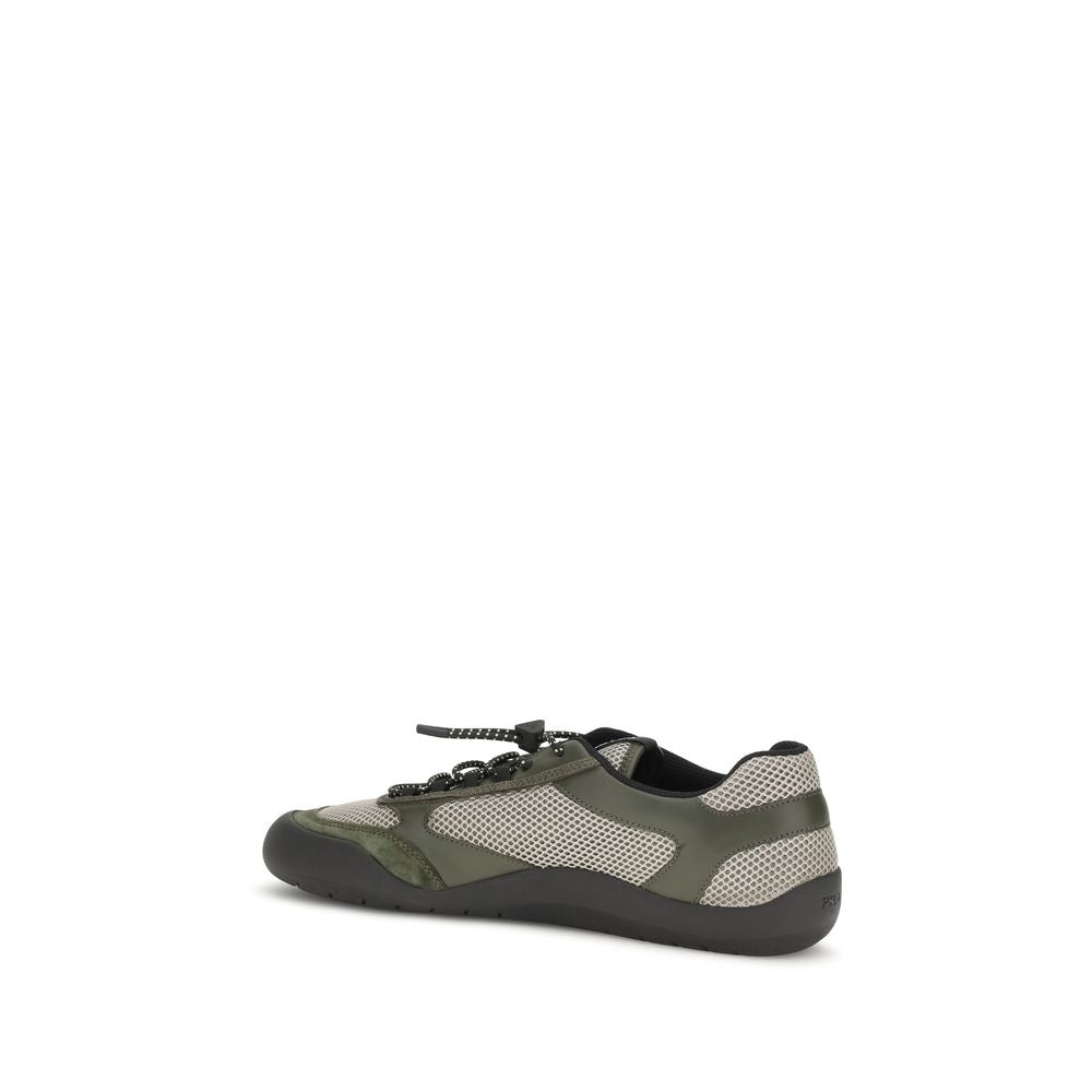 Prada Athletik-Sneaker aus Polyester in Bicolor