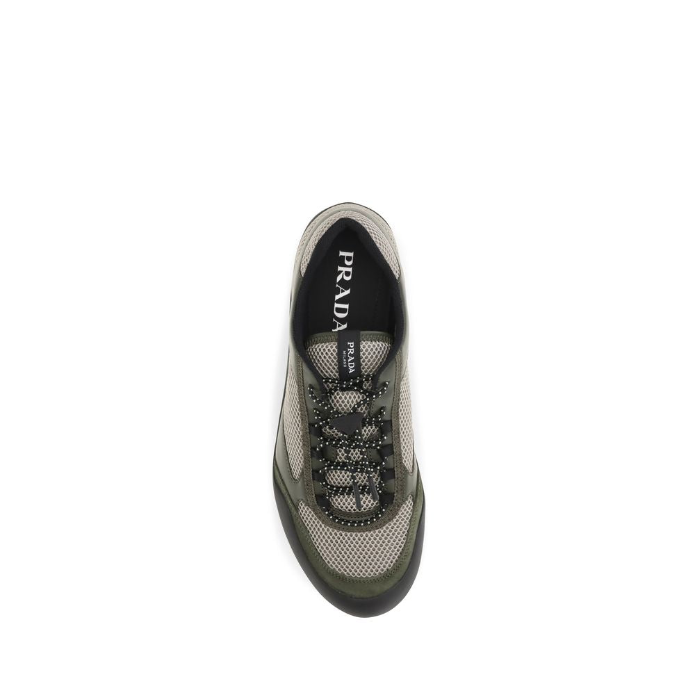 Prada Athletik-Sneaker aus Polyester in Bicolor