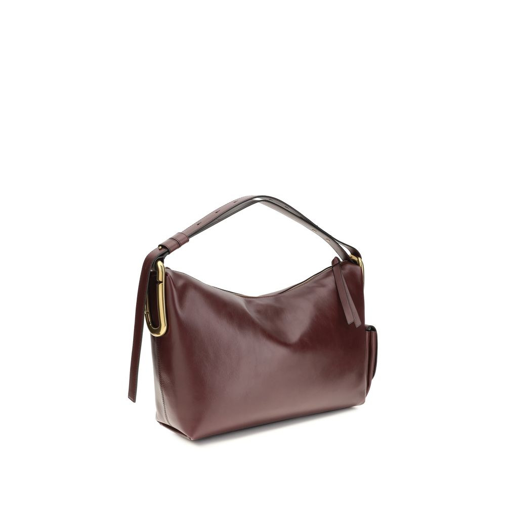 Marc Jacobs Burgundy Calf Leather Bos Taurus Handbag