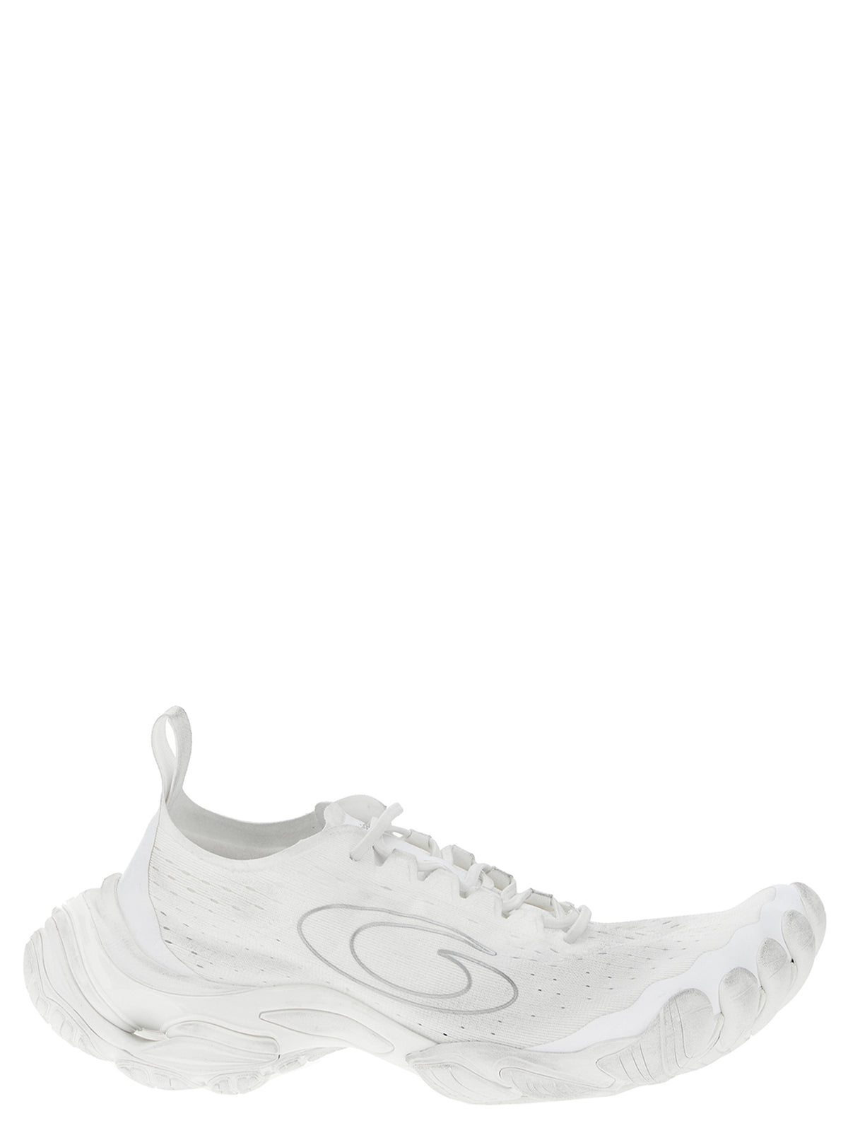 Balenciaga Weiße Sneaker aus Polyester im Athletic-Stil