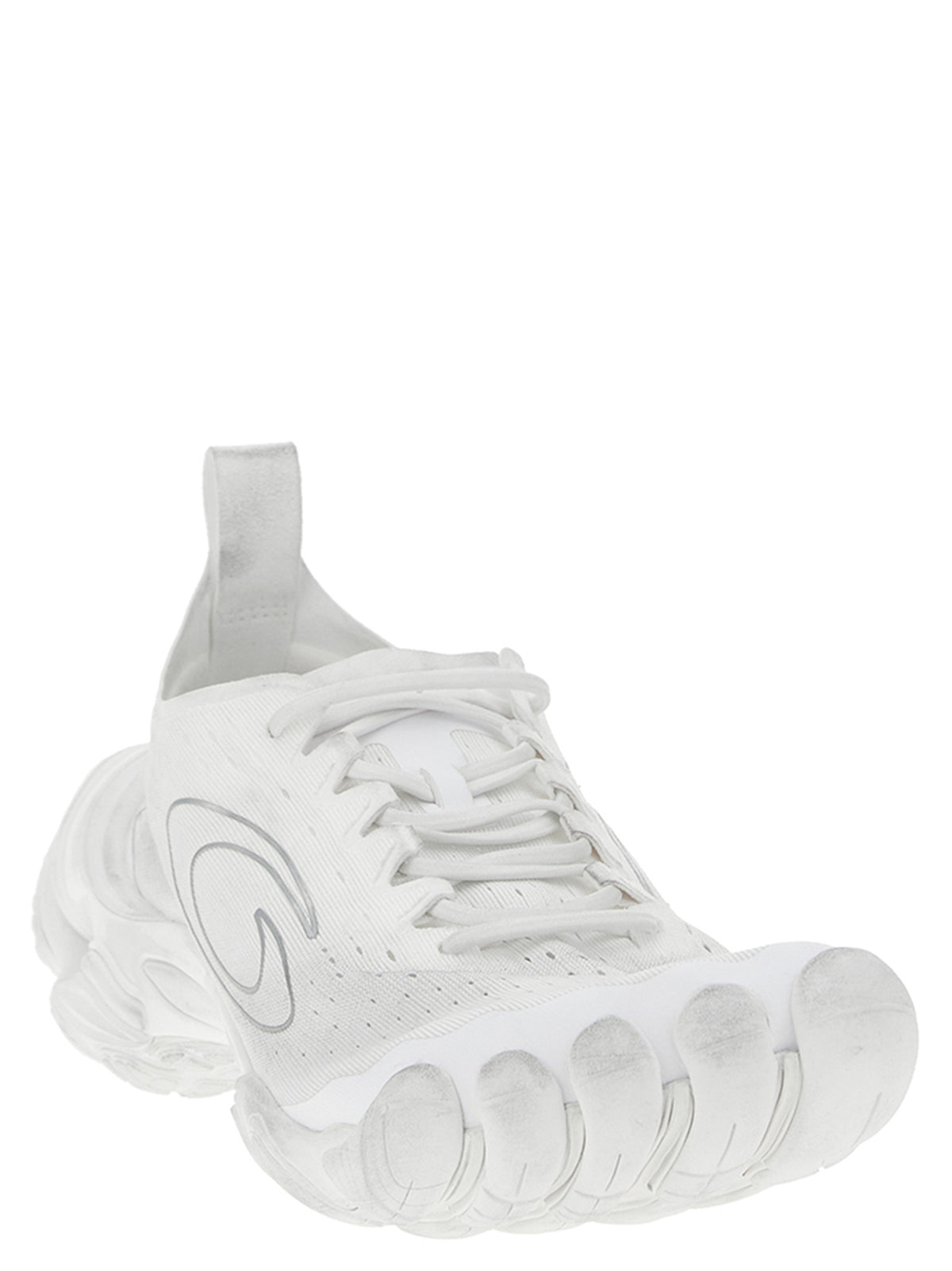 Balenciaga Weiße Sneaker aus Polyester im Athletic-Stil