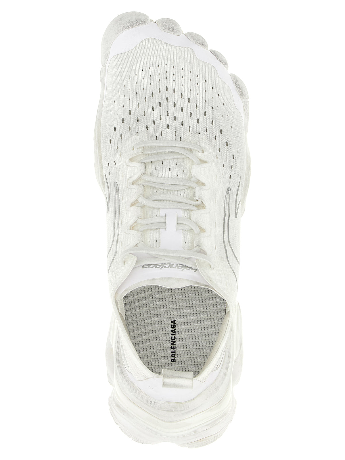 Balenciaga Weiße Sneaker aus Polyester im Athletic-Stil