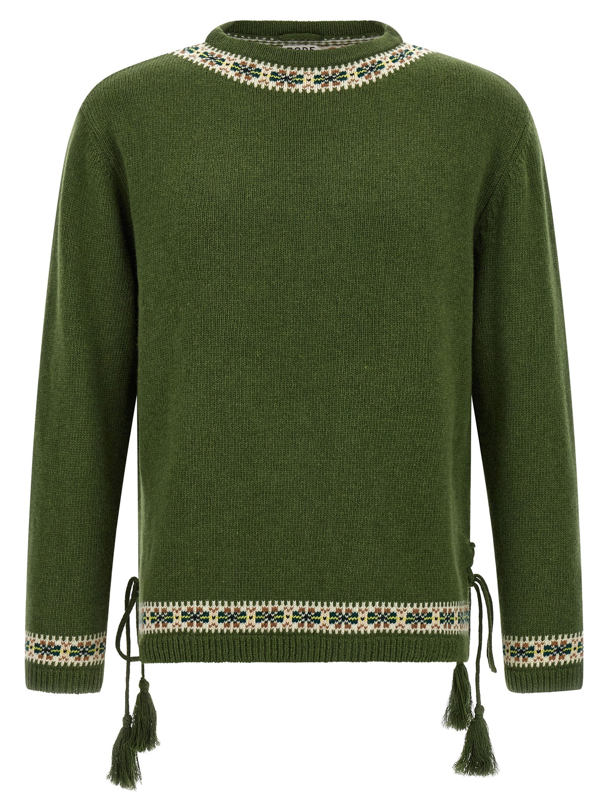 BODE Zweifarbige Strickjacke aus reiner Schurwolle