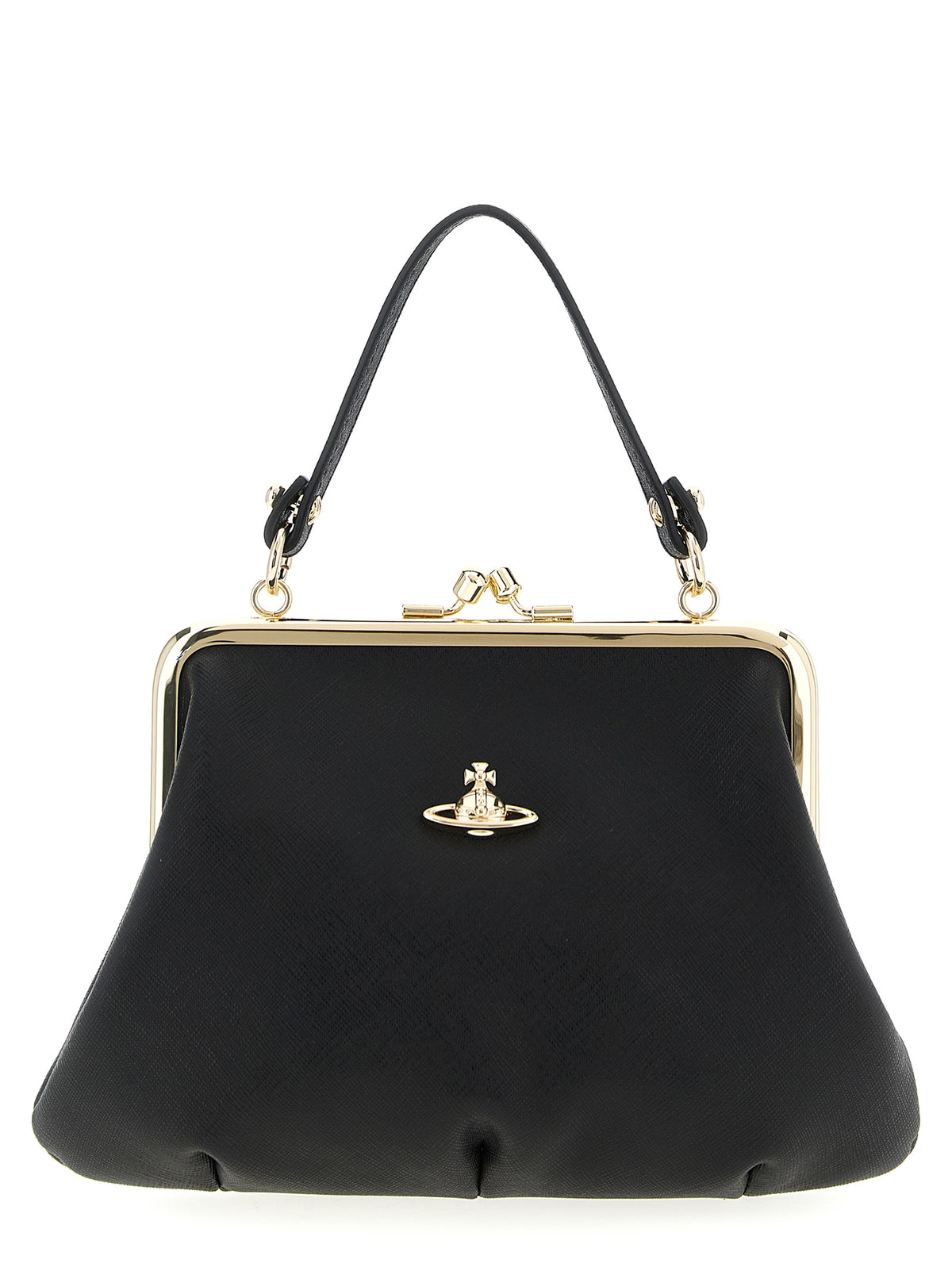 Vivienne Westwood Schwarze Kalbsleder-Handtasche
