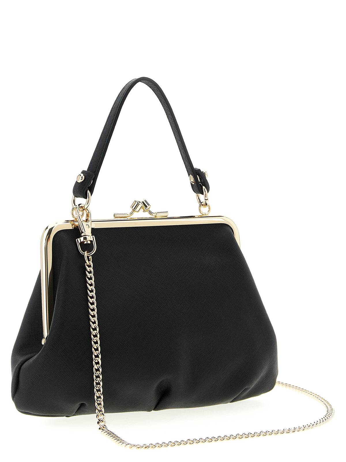 Vivienne Westwood Schwarze Kalbsleder-Handtasche