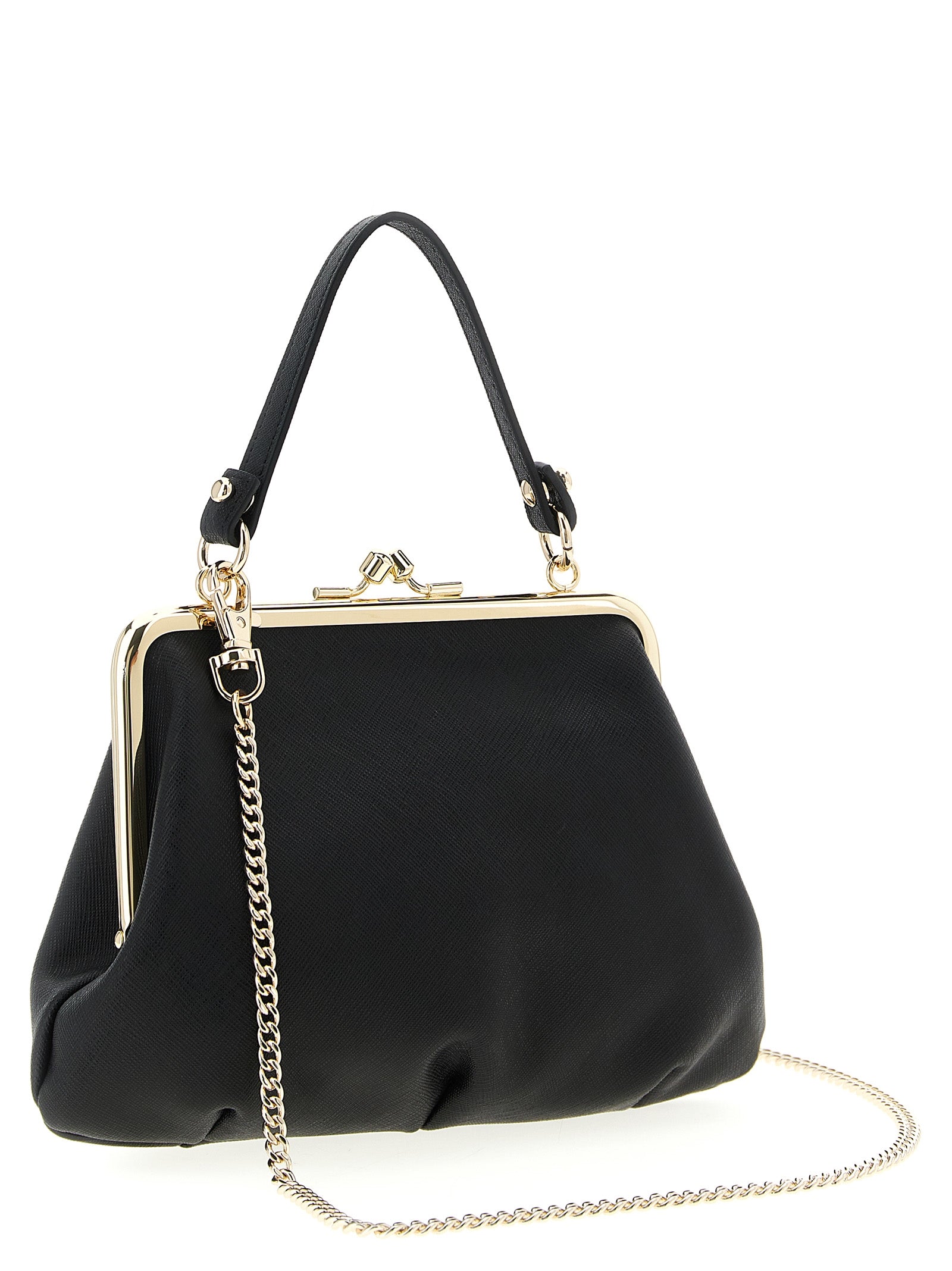 Vivienne Westwood Schwarze Kalbsleder-Handtasche