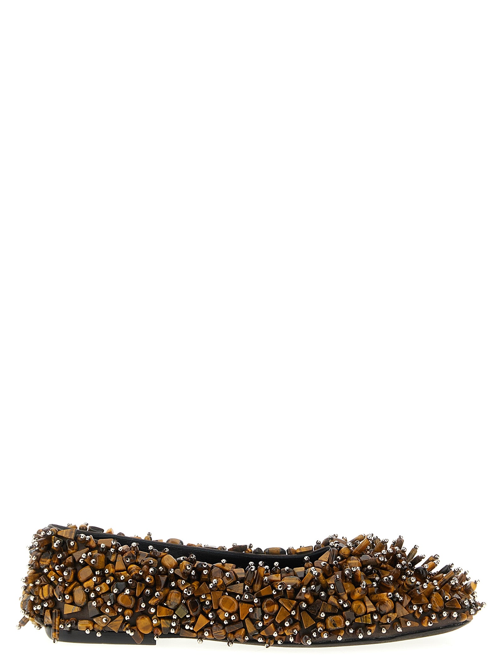 Dries Van Noten Ballerinas aus brauner Viskose