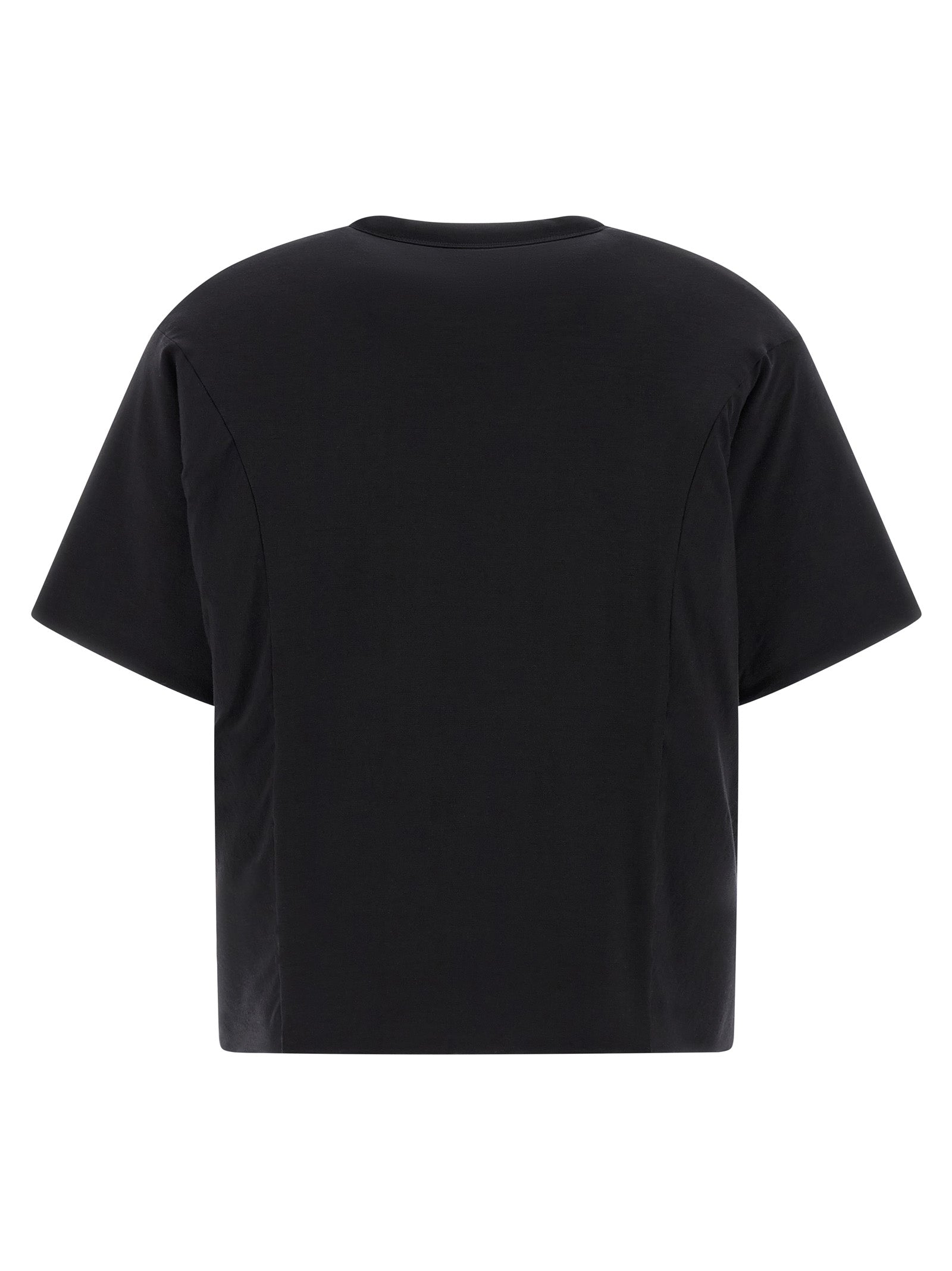 Y-3 Schwarzes Lyocell T-Shirt