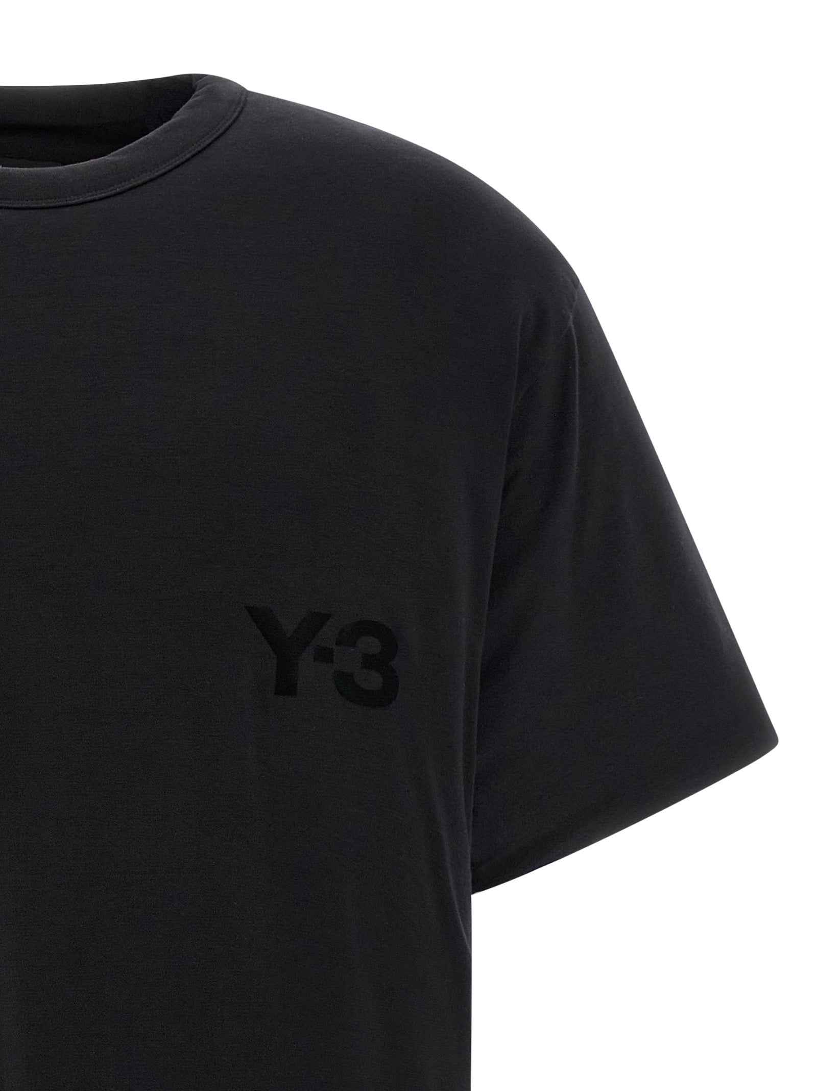 Y-3 Schwarzes Lyocell T-Shirt