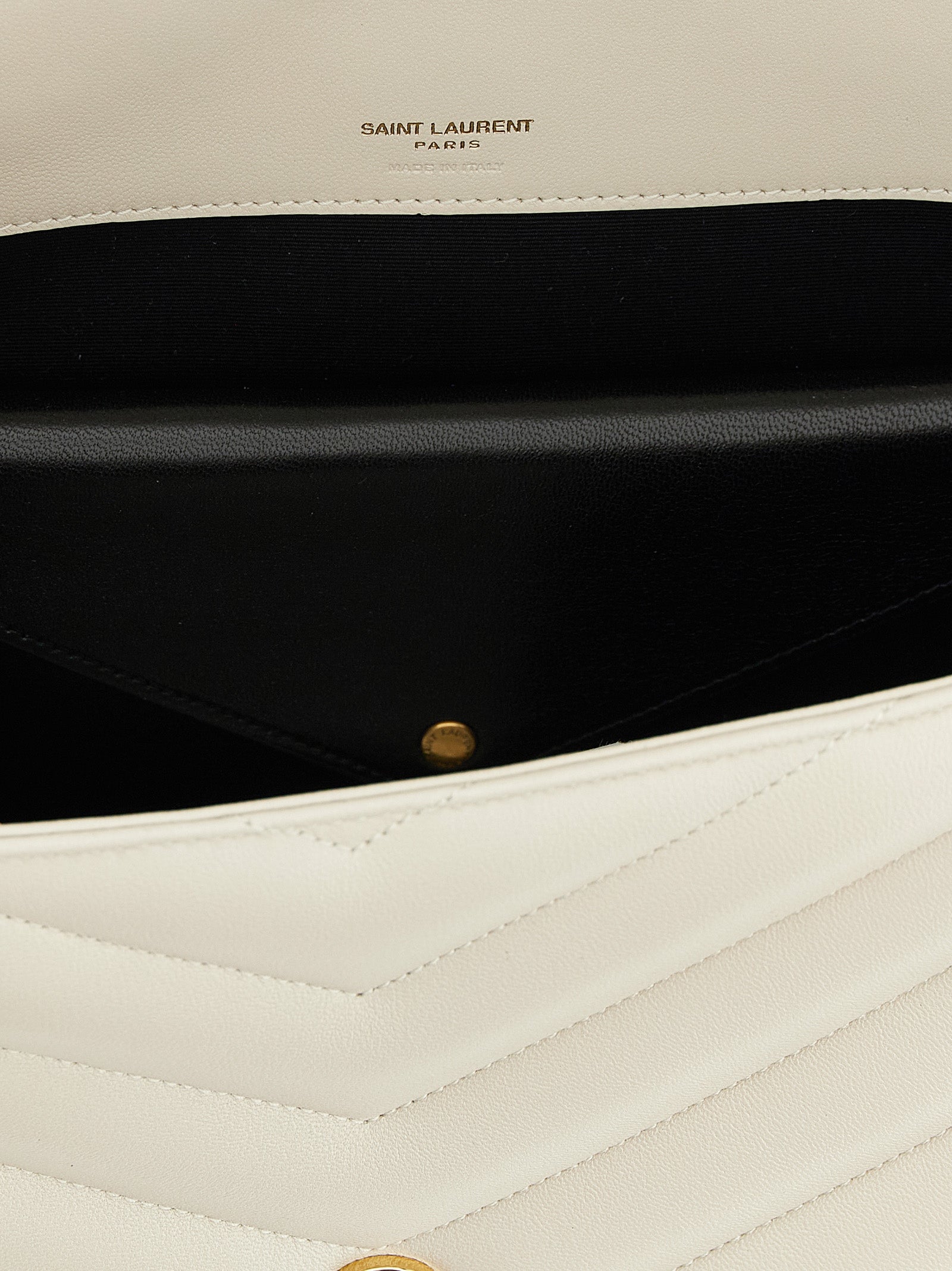 Saint Laurent Beige Lammleder-Schultertasche