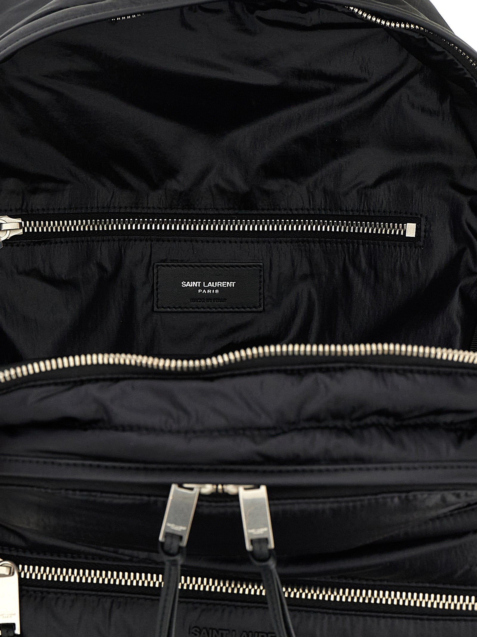Saint Laurent Rucksack aus schwarzem Kalbsleder