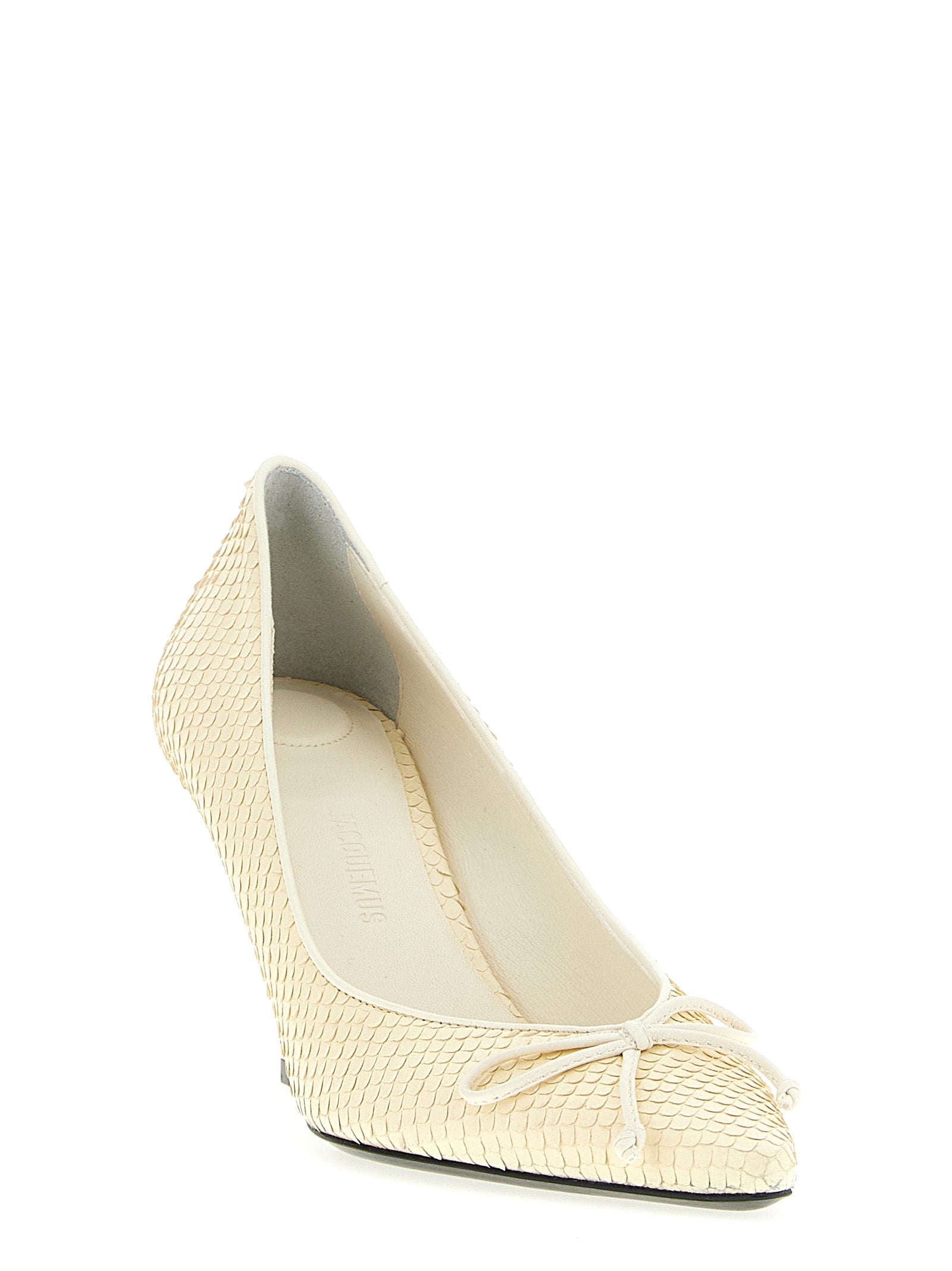 Jacquemus Beige Kalbsleder Pumps mit hohem Absatz