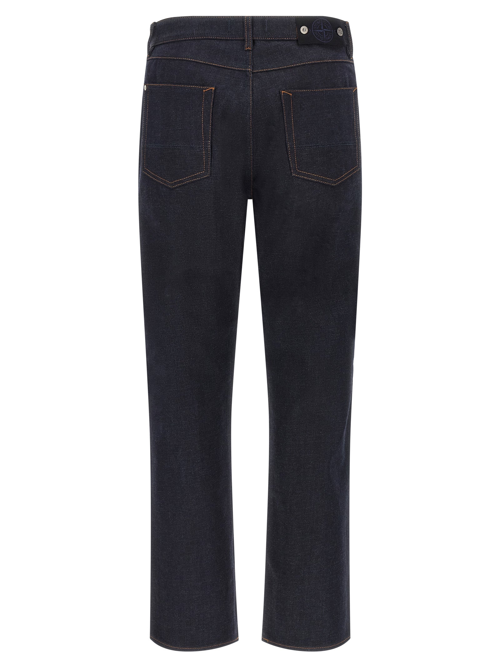 Stone Island Blaue Jeans aus Baumwolle im geraden Schnitt