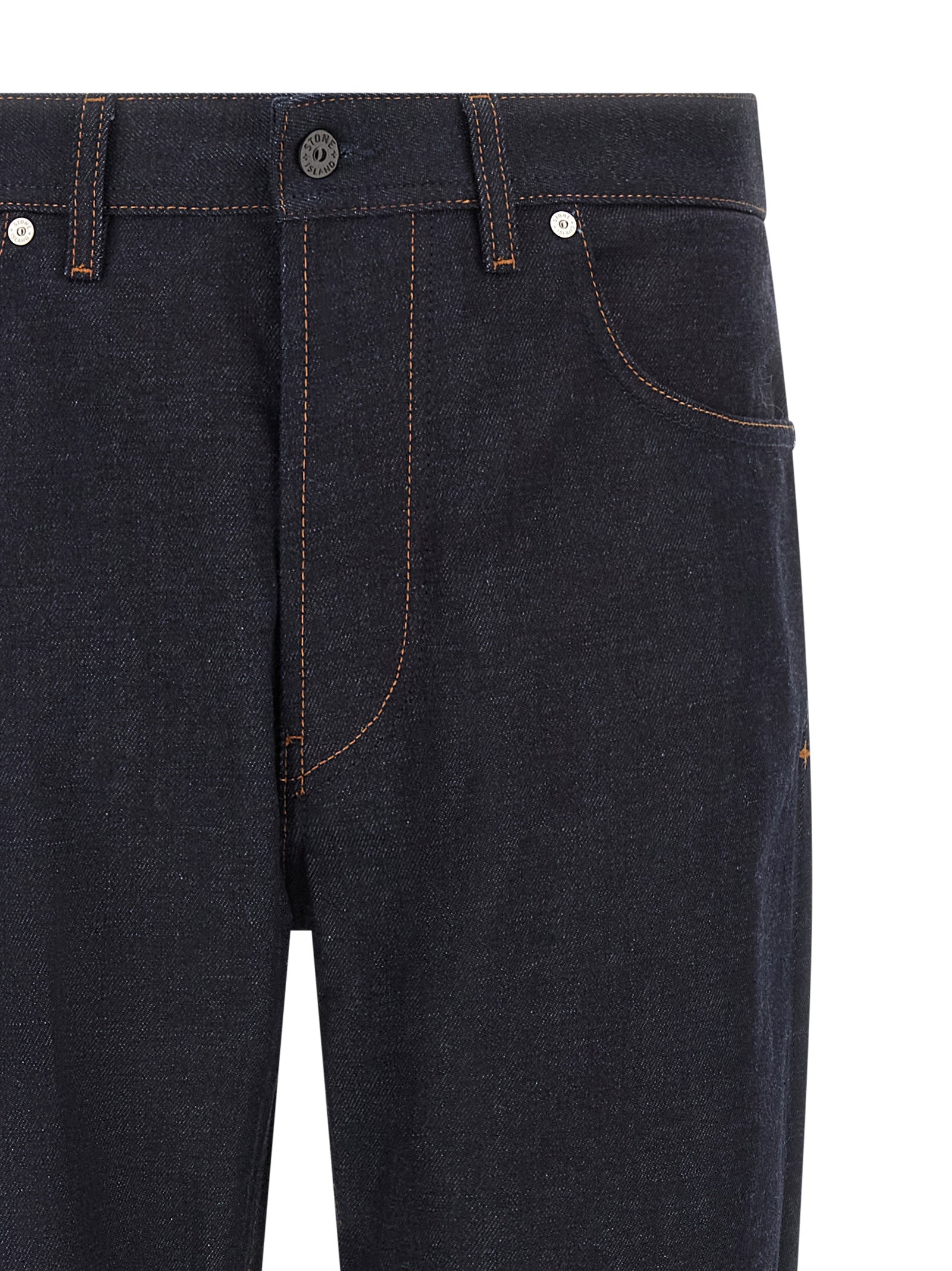 Stone Island Blaue Jeans aus Baumwolle im geraden Schnitt