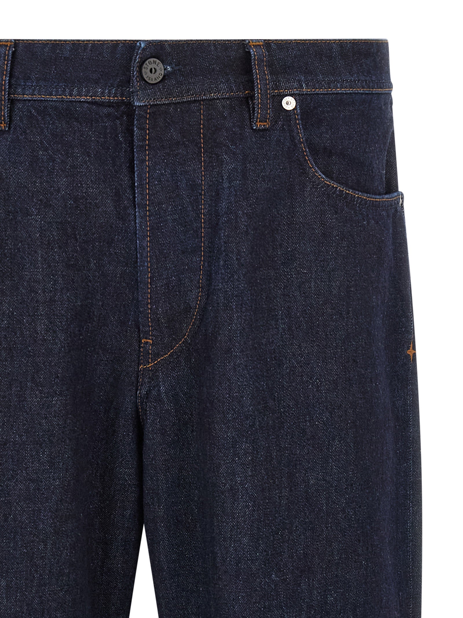 Stone Island Blaue Jeans aus Baumwolle im geraden Schnitt