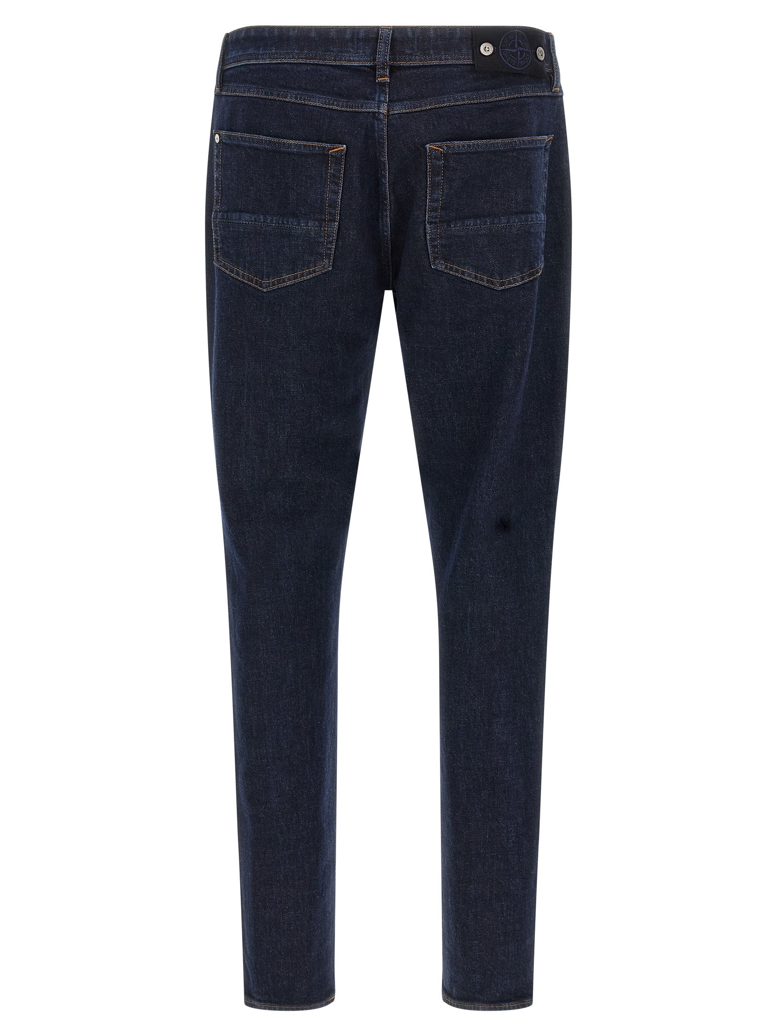 Stone Island Blaue Jeans aus Baumwolle im geraden Schnitt